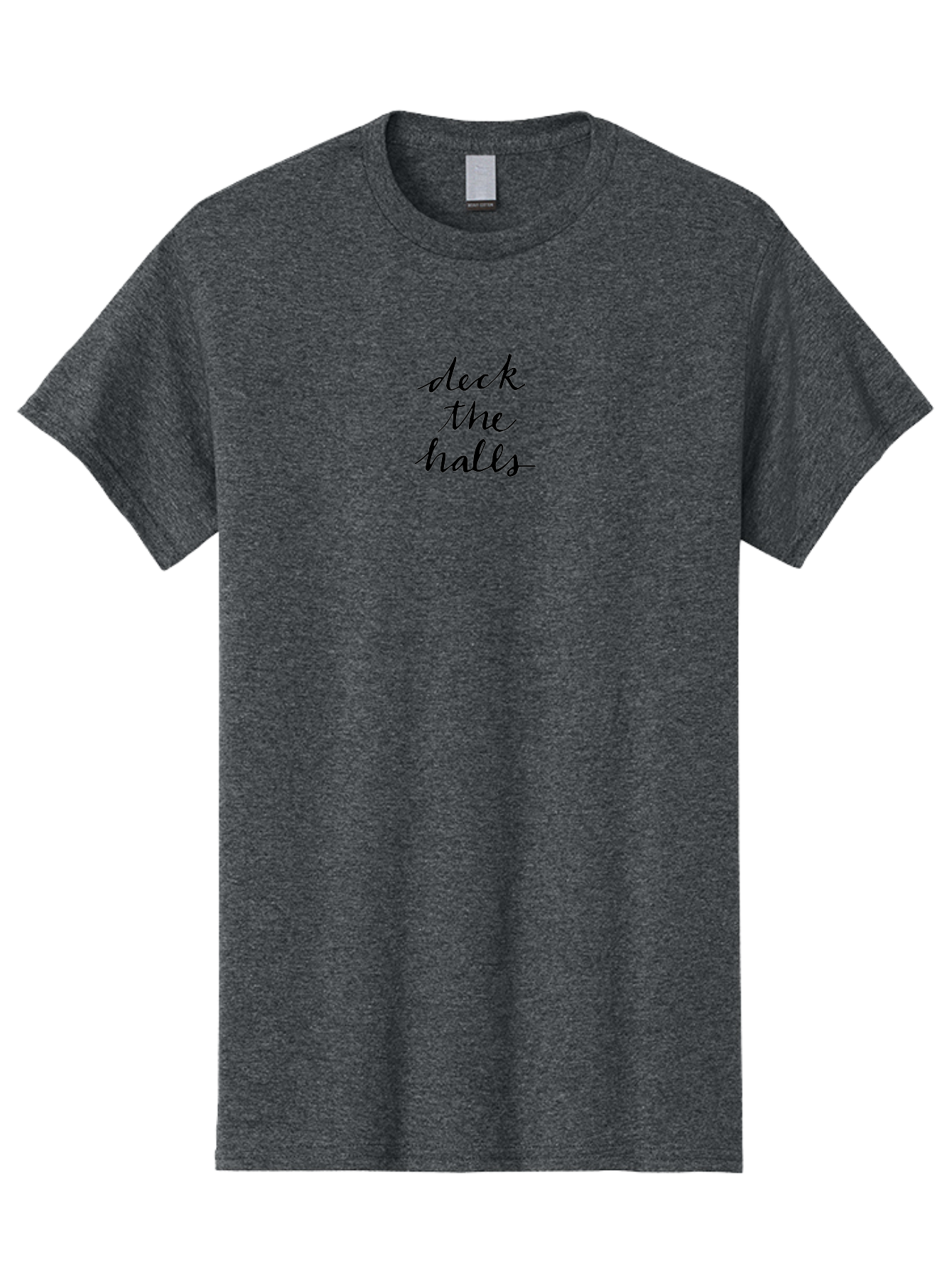 Deck-The-Halls-1 Men'S Graphic Tee, 100% Cotton, Comfortable Casual Summer Wear, Machine Washable, Deck The Halls, Holiday Phrase, Festive Saying, Christmas Greeting, Holiday Cheer, Seasonal Decor, Winter Wonderland, Christmas Magic, -  Aaa849