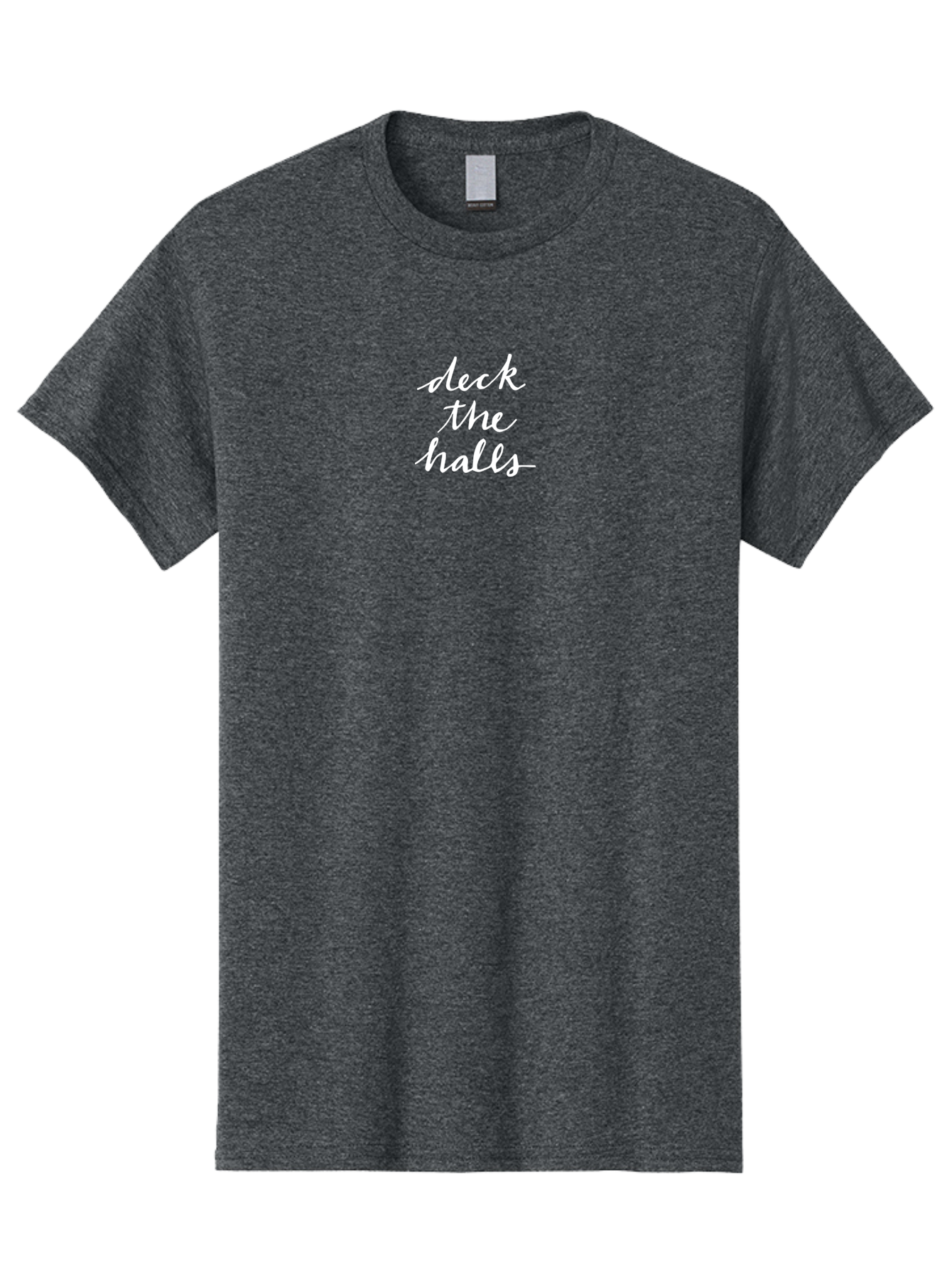 Deck-The-Halls Men'S Graphic Tee, 100% Cotton, Comfortable Casual Summer Wear, Machine Washable, Deck The Halls, Holiday Phrase, Festive Greeting, Christmas Message, Winter Decoration, Seasonal Phrase -  Aaa850