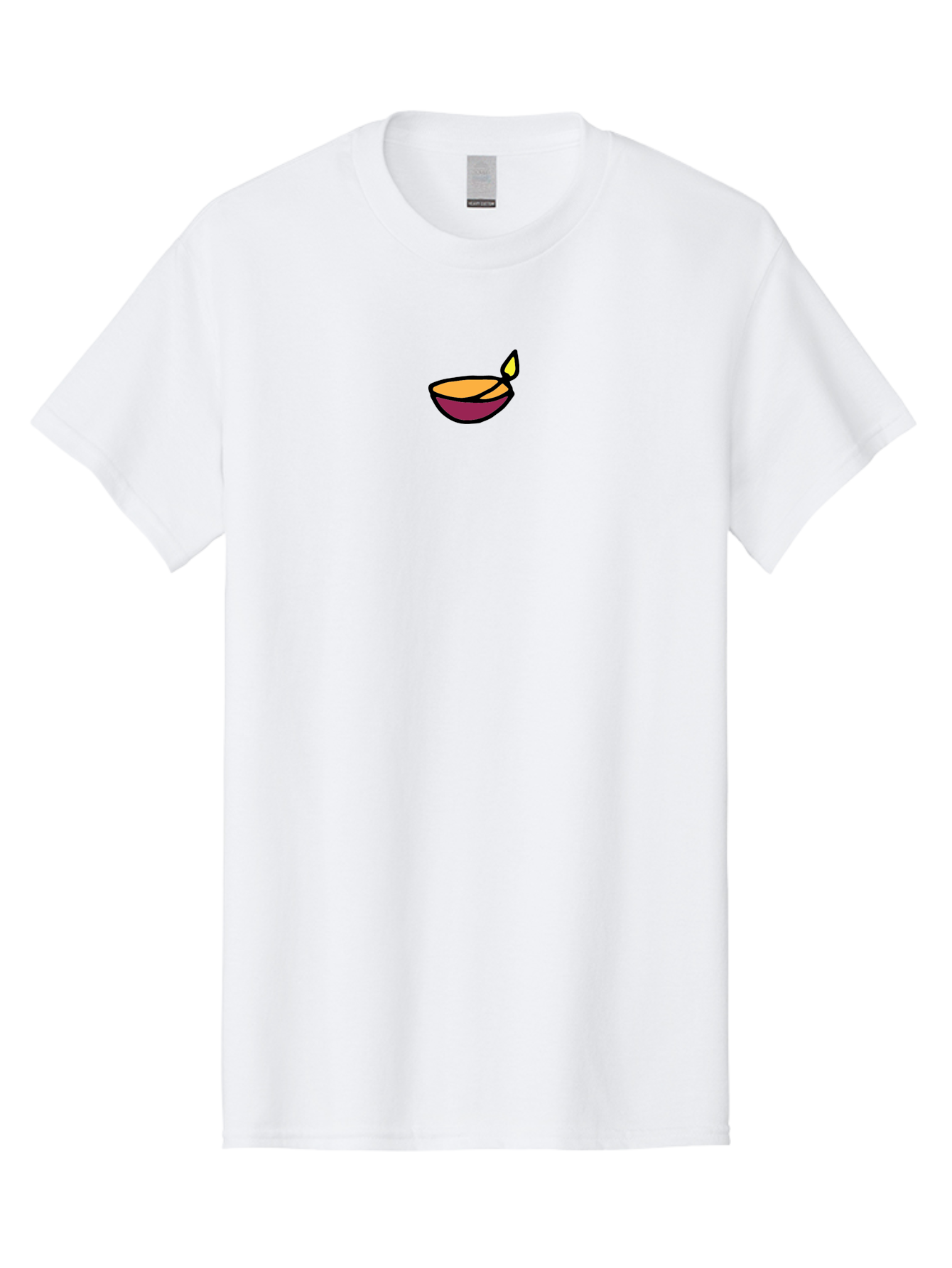 Diya-Lamp Men'S Graphic Tee, 100% Cotton, Comfortable Casual Summer Wear, Machine Washable, Traditional Indian Diya Lamp, Festive Lighting, Diwali Celebration, Spiritual Ambiance, Cultural Heritage, Symbolic Decor, Vibrant Colors -  Aaa859