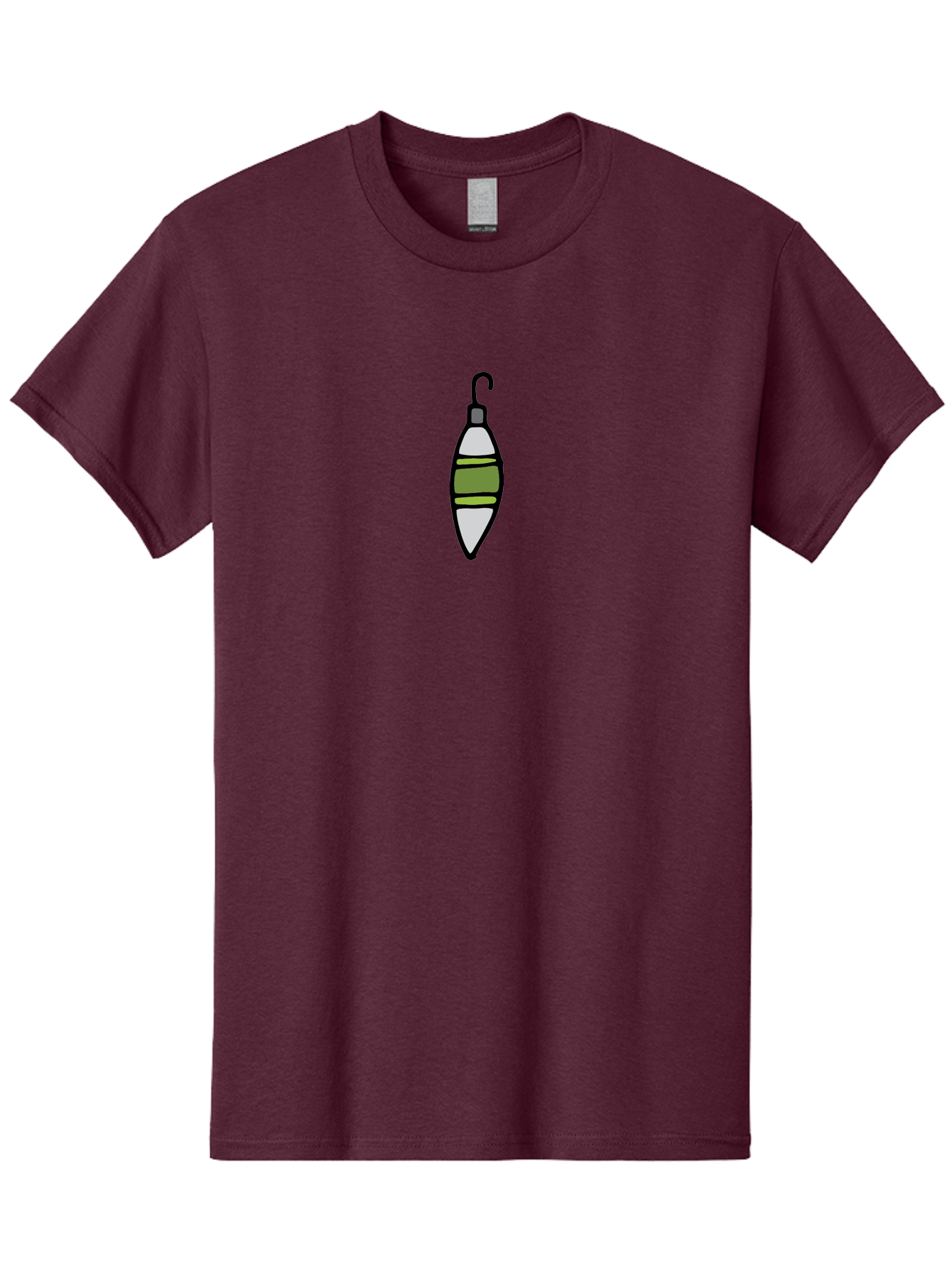 Fishing-Bobber-1 Men'S Graphic Tee, 100% Cotton, Comfortable Casual Summer Wear, Machine Washable, Fishing Bobber, Fishing Float, Fishing Gear, Outdoor Recreation, Water Sports, Fishing Tackle, Bobber Illustration -  Aaa882