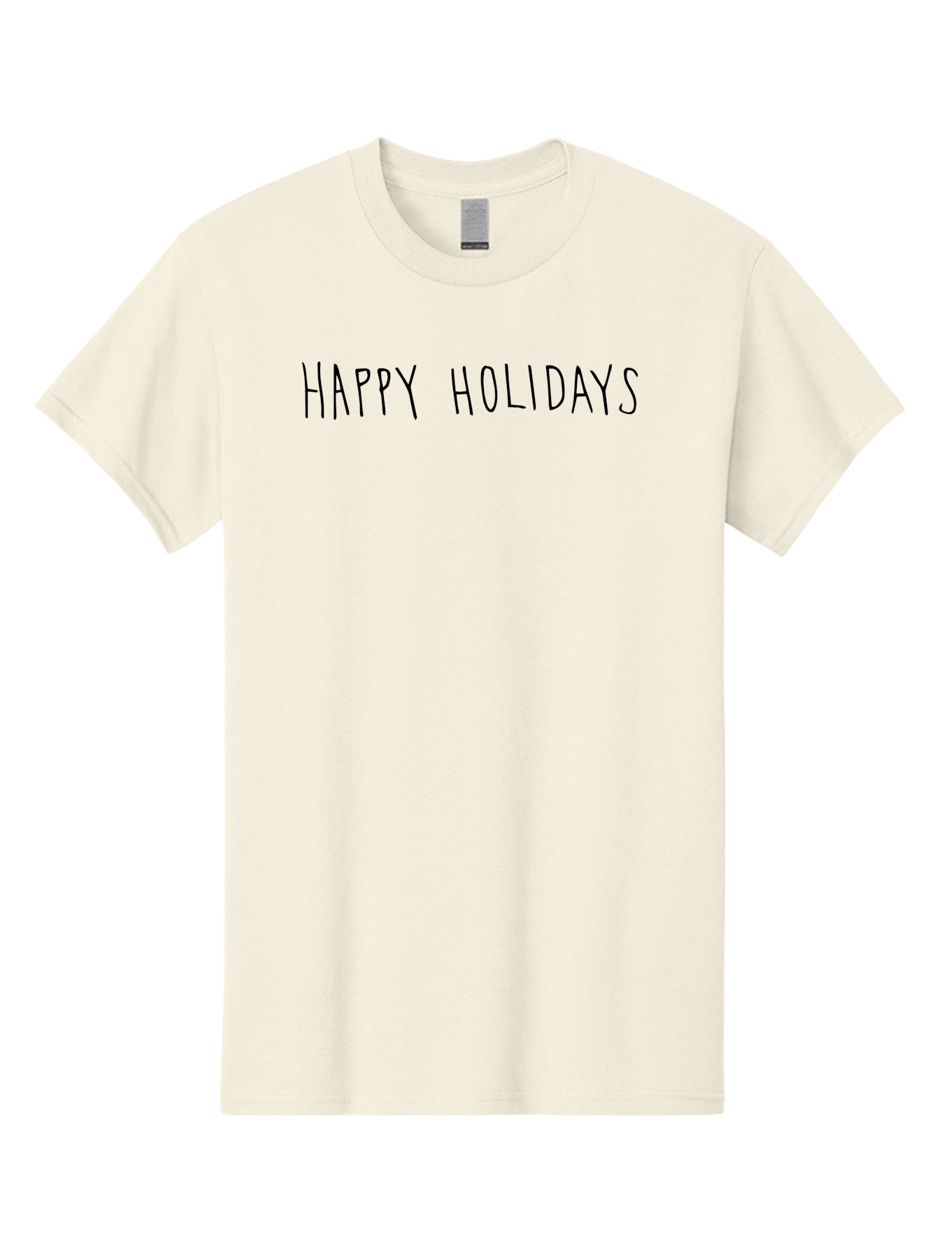 Happy-Holidays-4 Men'S Graphic Tee, 100% Cotton, Comfortable Casual Summer Wear, Machine Washable, Happy Holidays, Holiday Season, Festive Greeting, Winter Wishes, Cheerful Message, Seasonal Celebration -  Aaa916