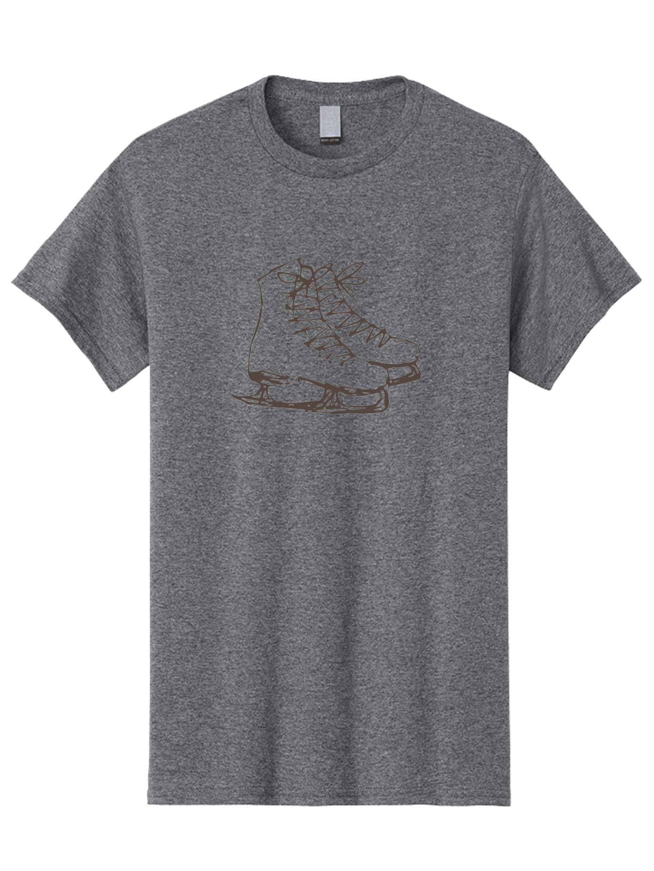 Ice-Skates Men'S Graphic Tee, 100% Cotton, Comfortable Casual Summer Wear, Machine Washable, Ice Skates, Winter Sports, Ice Skating, Skate Blades, Laced Boots, Ice Hockey, Winter Fun, Frozen Rink, Ice Rinks, Skate Equipment, -  Aaa945
