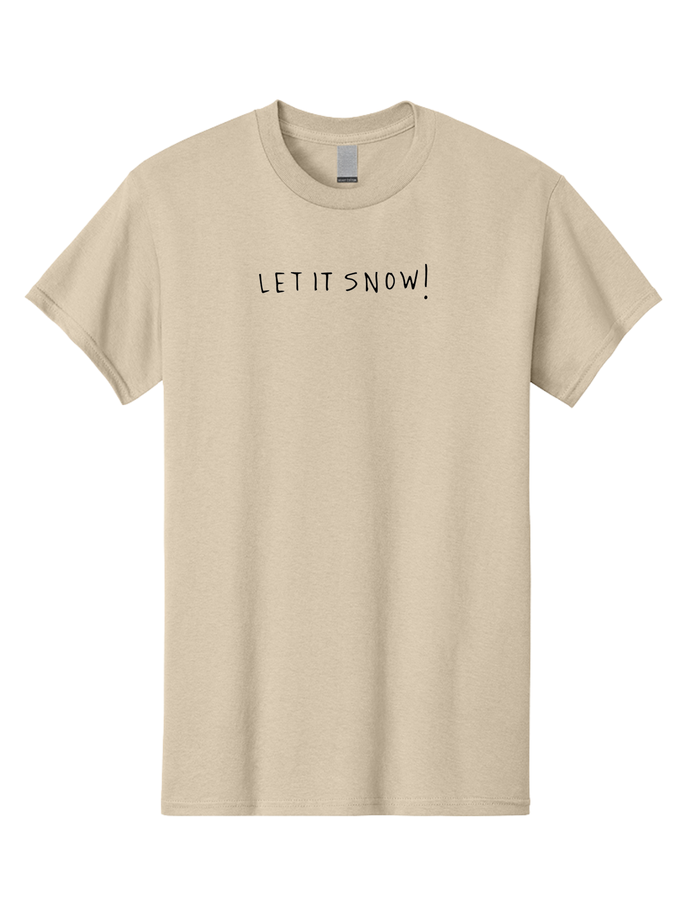 Let-It-Snow-1 Men'S Graphic Tee, 100% Cotton, Comfortable Casual Summer Wear, Machine Washable, Winter Wonderland, Let It Snow, Snowflakes, Cold Weather, Festive Season, Holiday Vibes, Winter Magic, Snowfall -  Aaa968