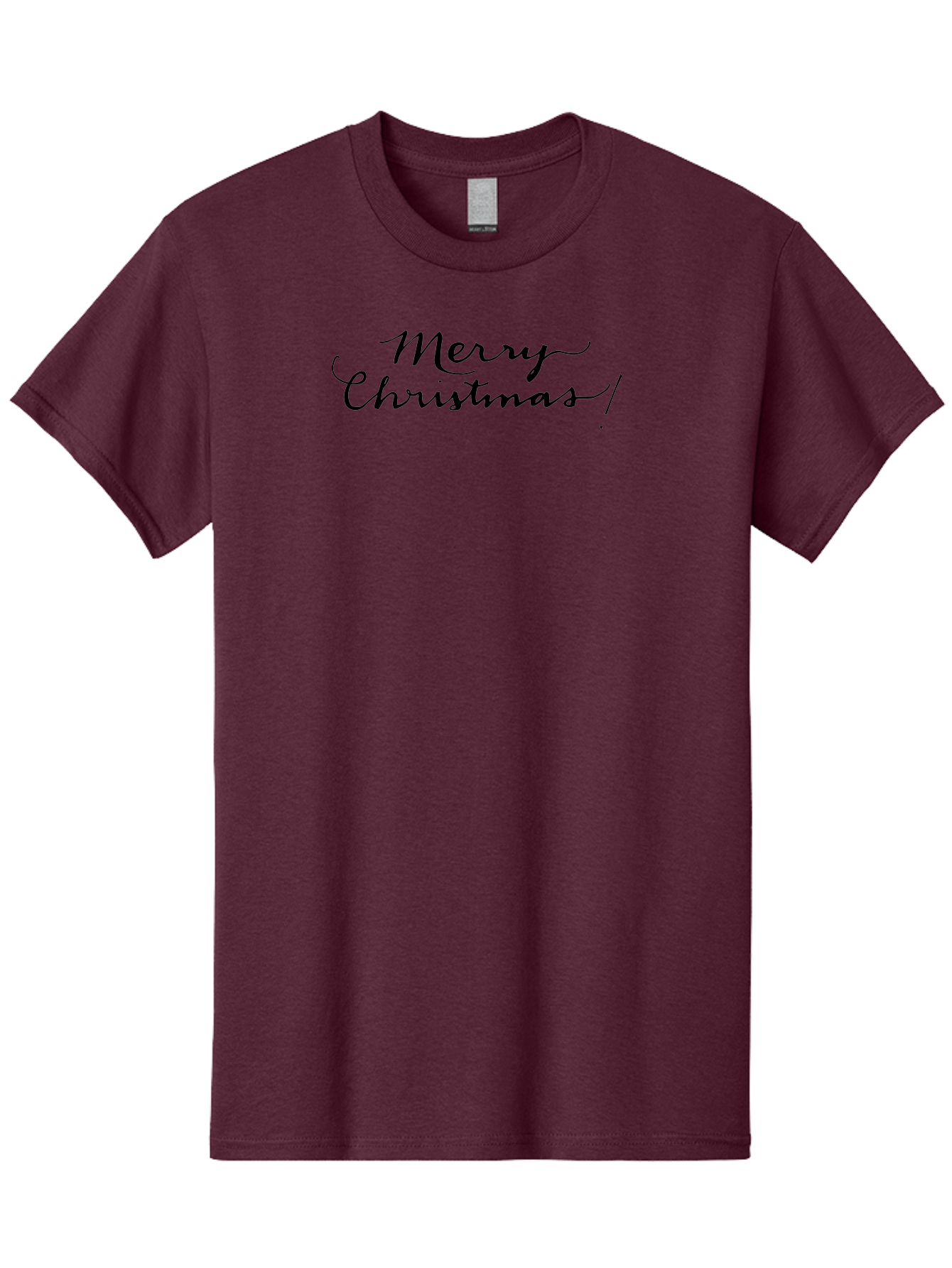 Merry-Christmas-5 Men'S Graphic Tee, 100% Cotton, Comfortable Casual Summer Wear, Machine Washable, Merry Christmas, Holiday Greeting, Festive Wishes, Black Calligraphy, Christmas Message, Winter Holiday, Season'S Greetings -  Aaa984