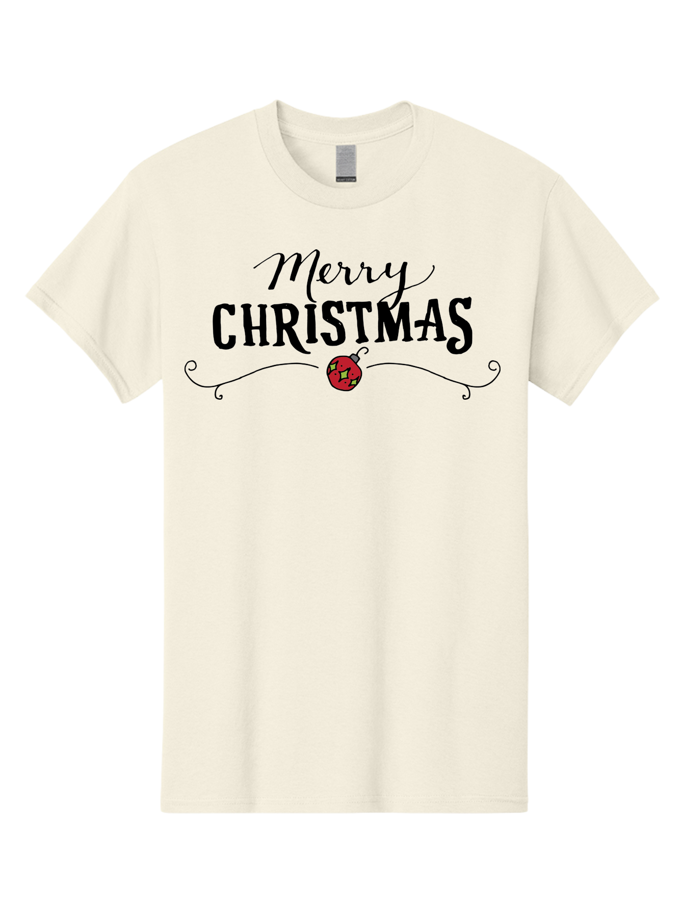 Merry-Christmas-6 Men'S Graphic Tee, 100% Cotton, Comfortable Casual Summer Wear, Machine Washable, Merry Christmas, Festive Greetings, Holiday Wishes, Christmas Decoration, Red Ornament, Celebration, Winter Holiday, Seasonal Message -  Aaa985