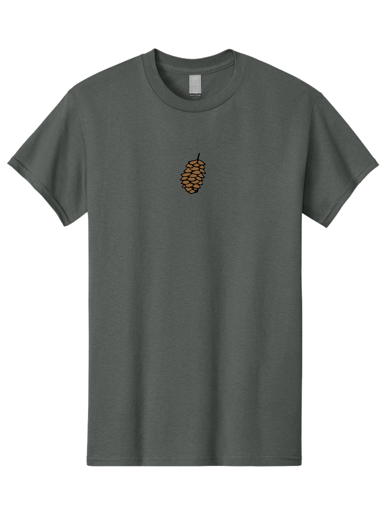 Pine-Cone-1 Men'S Graphic Tee, 100% Cotton, Comfortable Casual Summer Wear, Machine Washable, Pine Cone Illustration, Brown Pine Cone, Cartoon-Style Pine Cone, Evergreen Tree Symbol, Nature-Inspired Graphic, Forest Botanical Illustration, Aab038