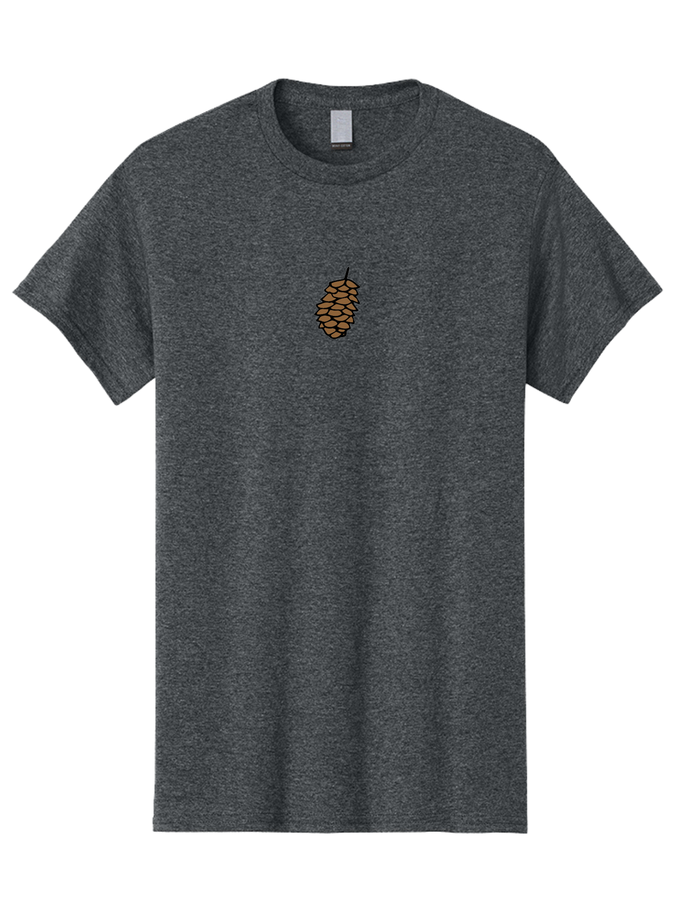 Pine-Cone-1 Men'S Graphic Tee, 100% Cotton, Comfortable Casual Summer Wear, Machine Washable, Pine Cone Illustration, Brown Pine Cone, Cartoon-Style Pine Cone, Evergreen Tree Symbol, Nature-Inspired Graphic, Forest Botanical Illustration, Aab038