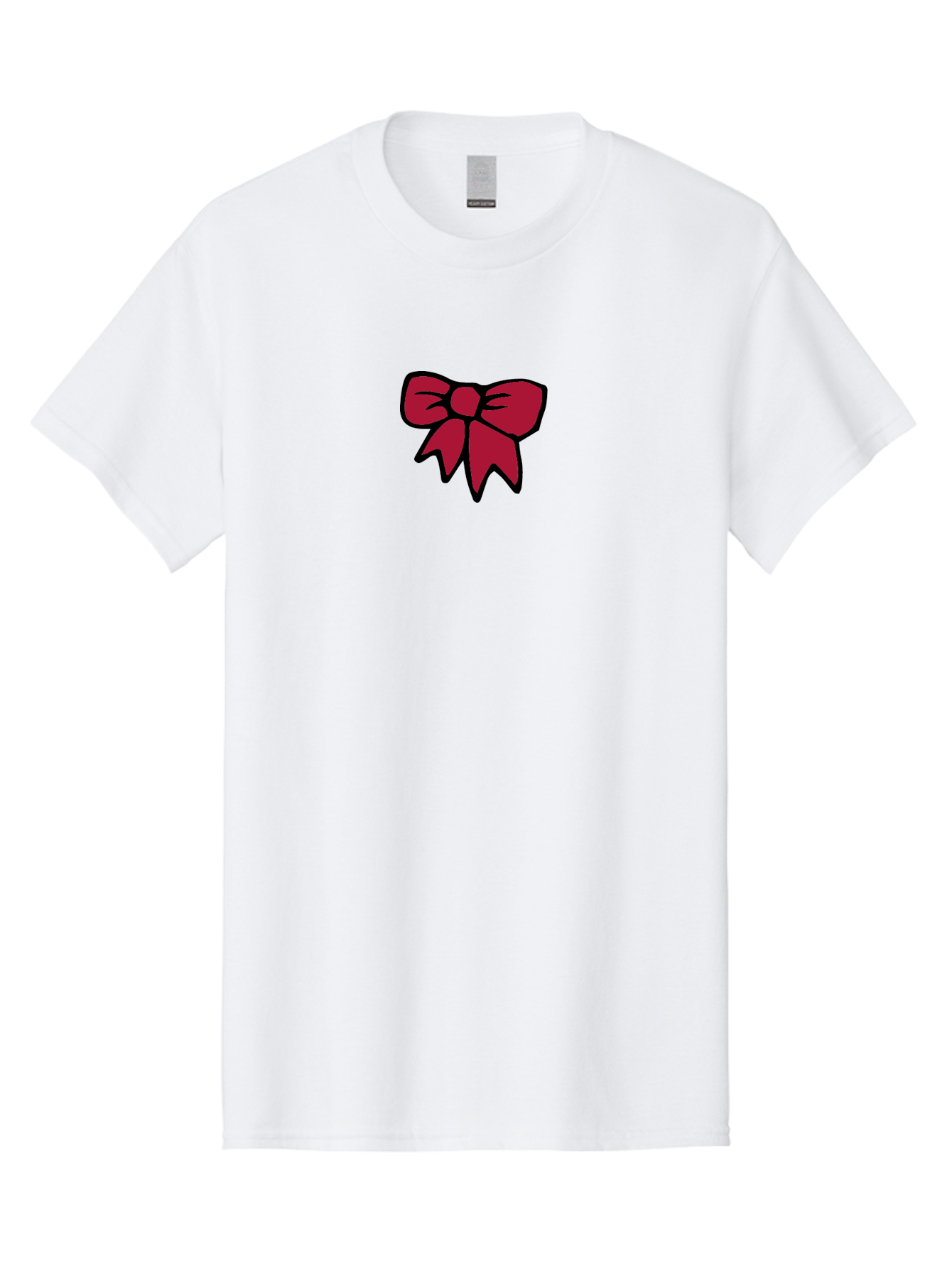 Red-Bow-2 Men'S Graphic Tee, 100% Cotton, Comfortable Casual Summer Wear, Machine Washable, Red Bow, Gift Wrapping, Ribbon Decoration, Festive Decor, Elegant Design, Stylish Accessory, Wrapping Ideas Aab067