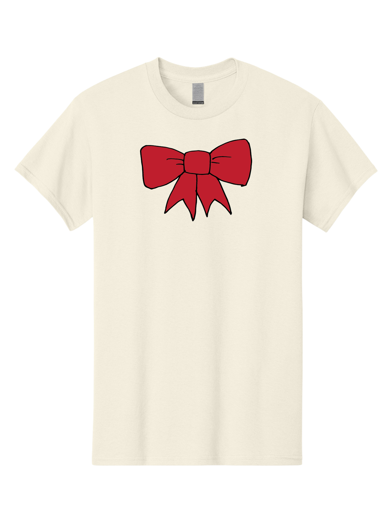 Red-Bow-4 Men'S Graphic Tee, 100% Cotton, Comfortable Casual Summer Wear, Machine Washable, Red Bow, Gift Decoration, Festive Symbol, Ribbon Accessory, Holiday Decor, Christmas Gift, Elegant Design Aab069