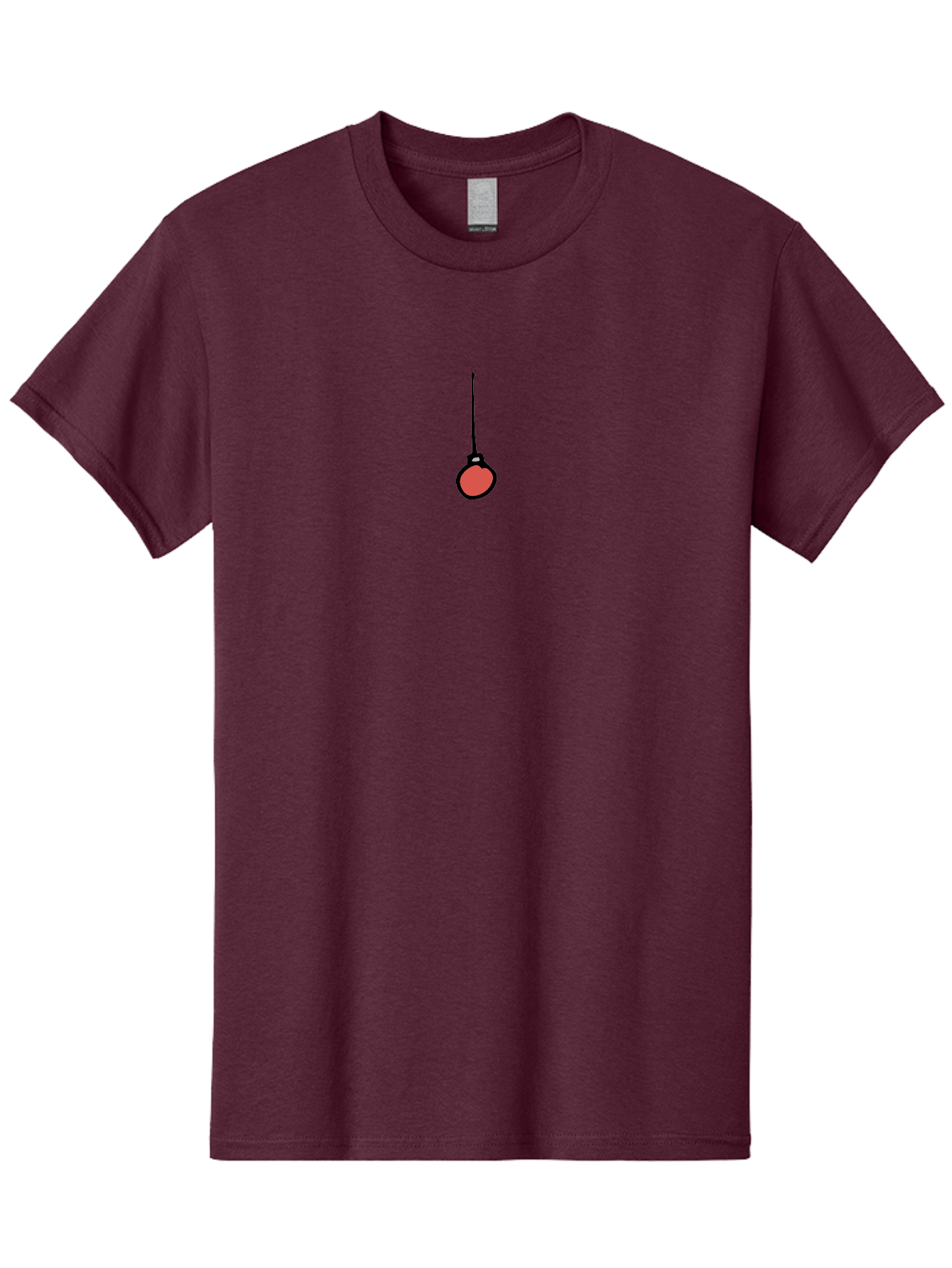 Red-Christmas-Ornament-2 Men'S Graphic Tee, 100% Cotton, Comfortable Casual Summer Wear, Machine Washable, Christmas Bauble, Red Decoration, Hanging Ornament, Festive Decor, Holiday Season, Christmas Tree Decoration Aab074
