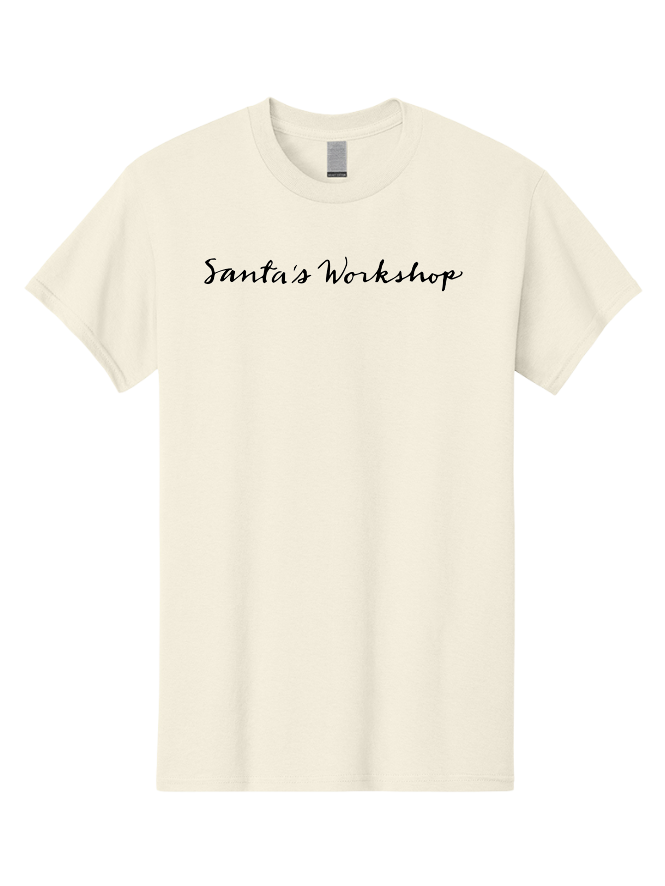 Santa-S-Workshop Men'S Graphic Tee, 100% Cotton, Comfortable Casual Summer Wear, Machine Washable, Santa'S Workshop, Christmas Theme, Holiday Season, Festive Atmosphere, Christmas Magic, North Pole, Toy Making Aab097