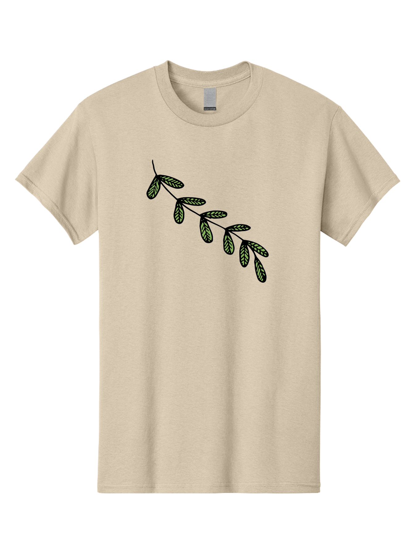 Simple-Leaves Men'S Graphic Tee, 100% Cotton, Comfortable Casual Summer Wear, Machine Washable, Simple Leaf Illustration, Minimalist Leaf Design, Black Leaves, Leaf Pattern, Botanical Art, Leaf Texture, Nature-Inspired Graphics Aab104