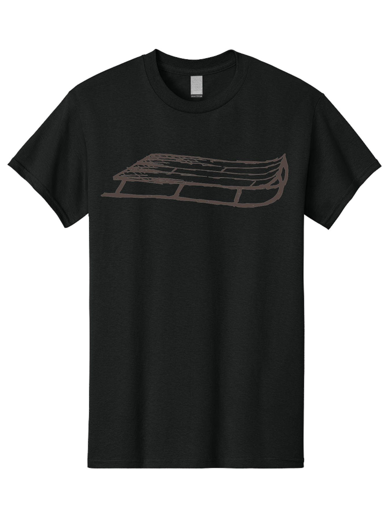 Sleigh Men'S Graphic Tee, 100% Cotton, Comfortable Casual Summer Wear, Machine Washable, Winter Sled, Festive Season, Snow Ride, Joyful Activity, Wooden Frame, Curved Runners, Holiday Fun, Winter Sport, Snowy Landscape, Cold Weather, Aab109