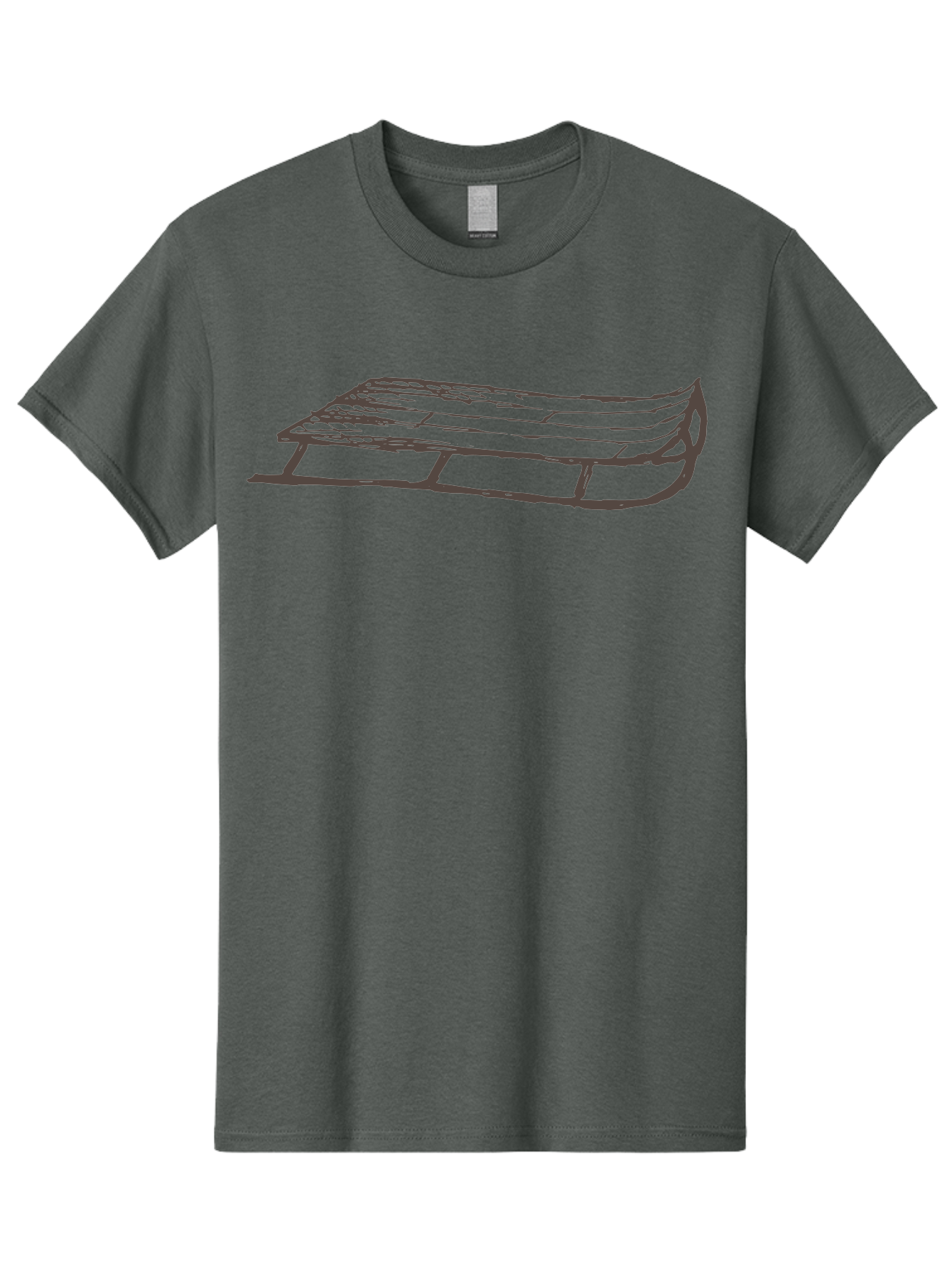 Sleigh Men'S Graphic Tee, 100% Cotton, Comfortable Casual Summer Wear, Machine Washable, Winter Sled, Festive Season, Snow Ride, Joyful Activity, Wooden Frame, Curved Runners, Holiday Fun, Winter Sport, Snowy Landscape, Cold Weather, Aab109