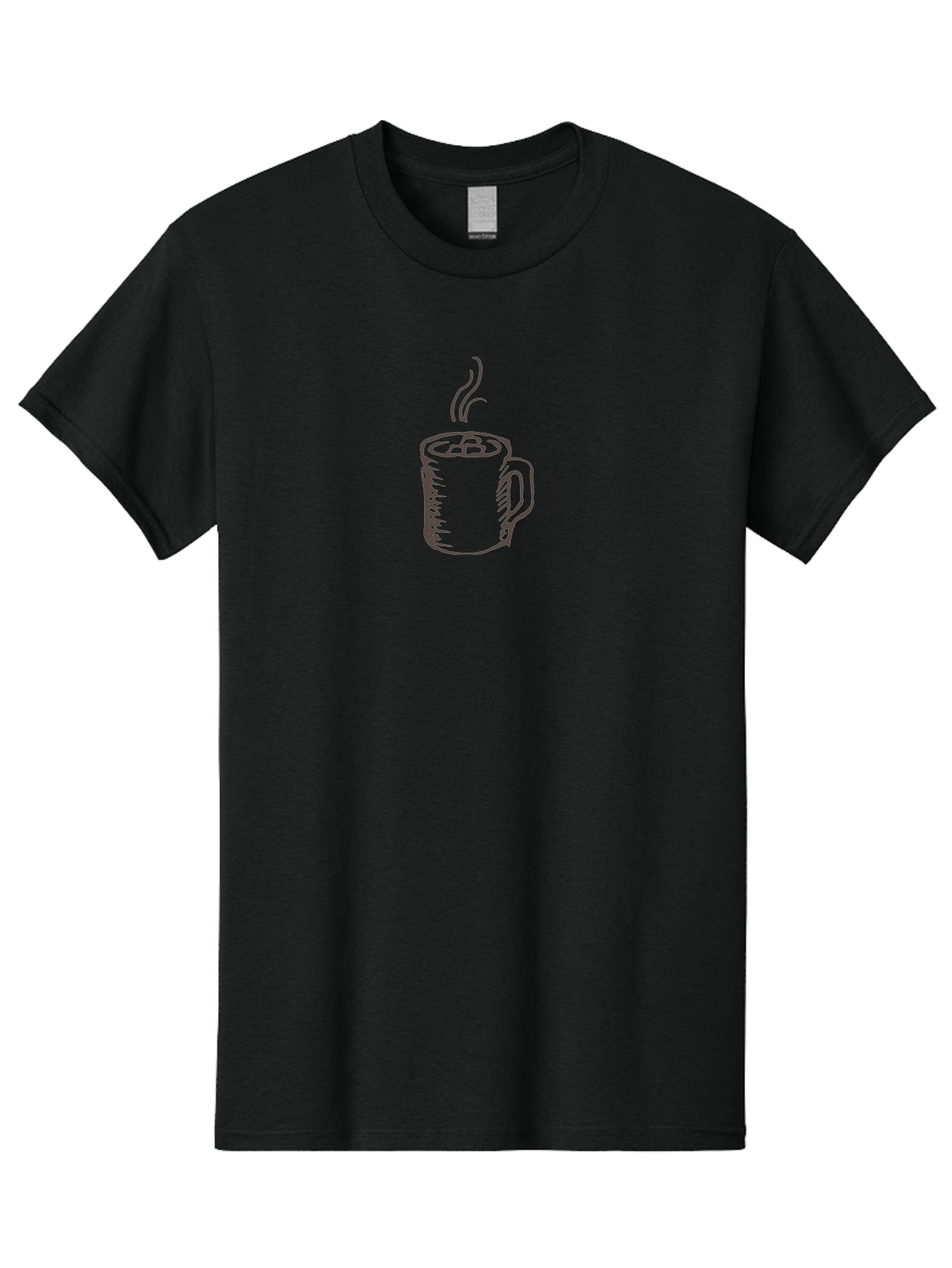Steaming-Coffee-Mug Men'S Graphic Tee, 100% Cotton, Comfortable Casual Summer Wear, Machine Washable, Hot Beverage, Coffee Mug, Steaming Drink, Morning Coffee, Daily Grind, Cozy Morning, Warm Drink Aab137