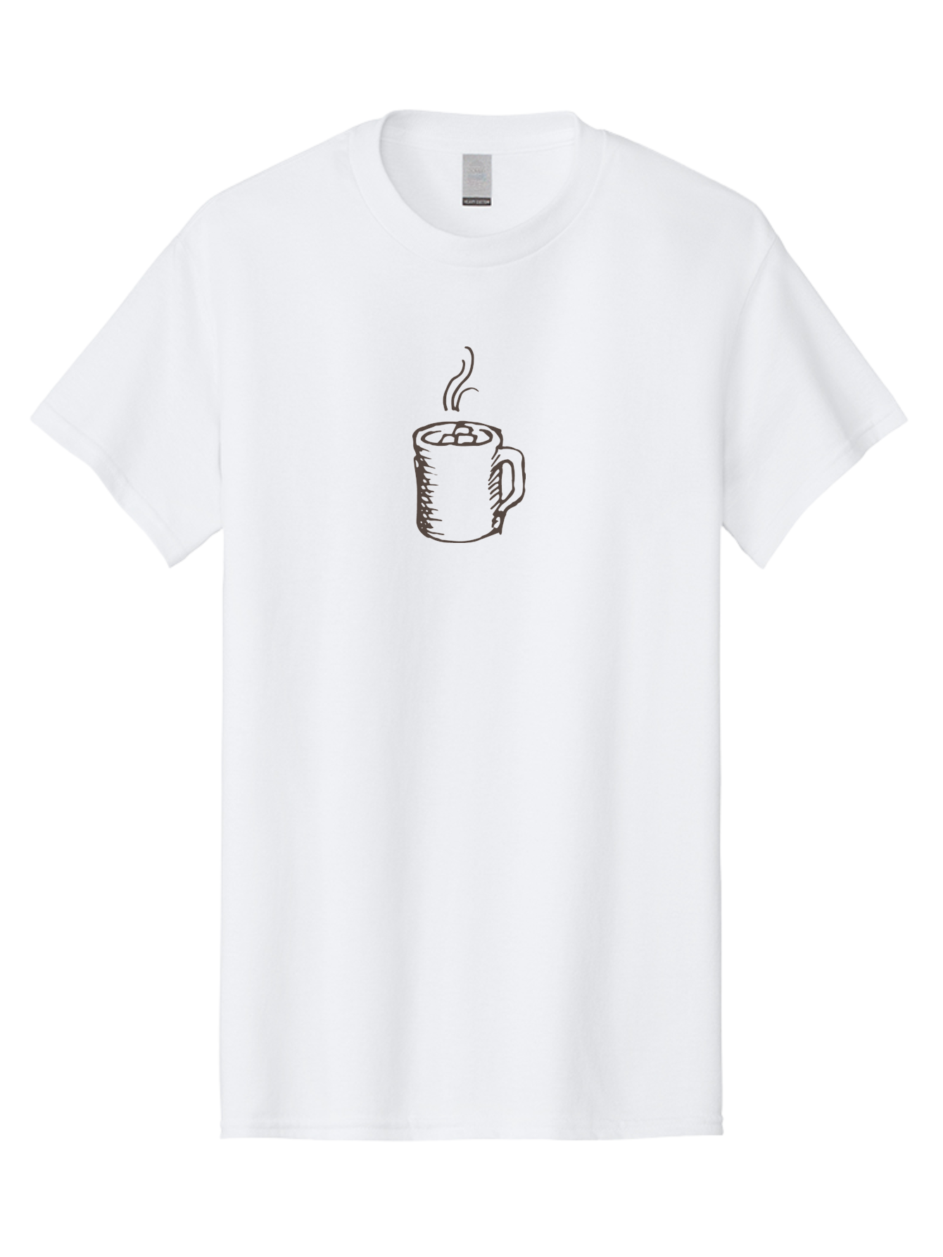 Steaming-Coffee-Mug Men'S Graphic Tee, 100% Cotton, Comfortable Casual Summer Wear, Machine Washable, Hot Beverage, Coffee Mug, Steaming Drink, Morning Coffee, Daily Grind, Cozy Morning, Warm Drink Aab137