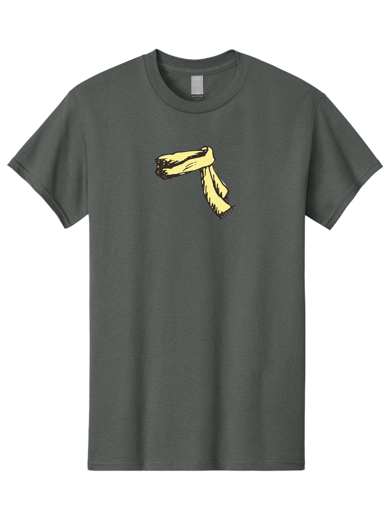 Torn-Fabric Men'S Graphic Tee, 100% Cotton, Comfortable Casual Summer Wear, Machine Washable, Yellow Scarf, Casual Fashion, Accessory, Stylish Look, Fashion Trend, Winter Wear, Clothing Accessory Aab146