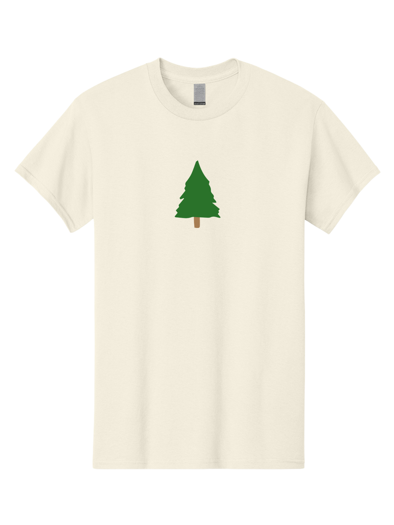Tree-2 Men'S Graphic Tee, 100% Cotton, Comfortable Casual Summer Wear, Machine Washable, Simple Pine Tree, Minimalist Illustration, Evergreen Tree, Cartoon Style, Forest Icon, Eco-Friendly Symbol, Nature Graphic, Coniferous Tree, Digital Art Aab148