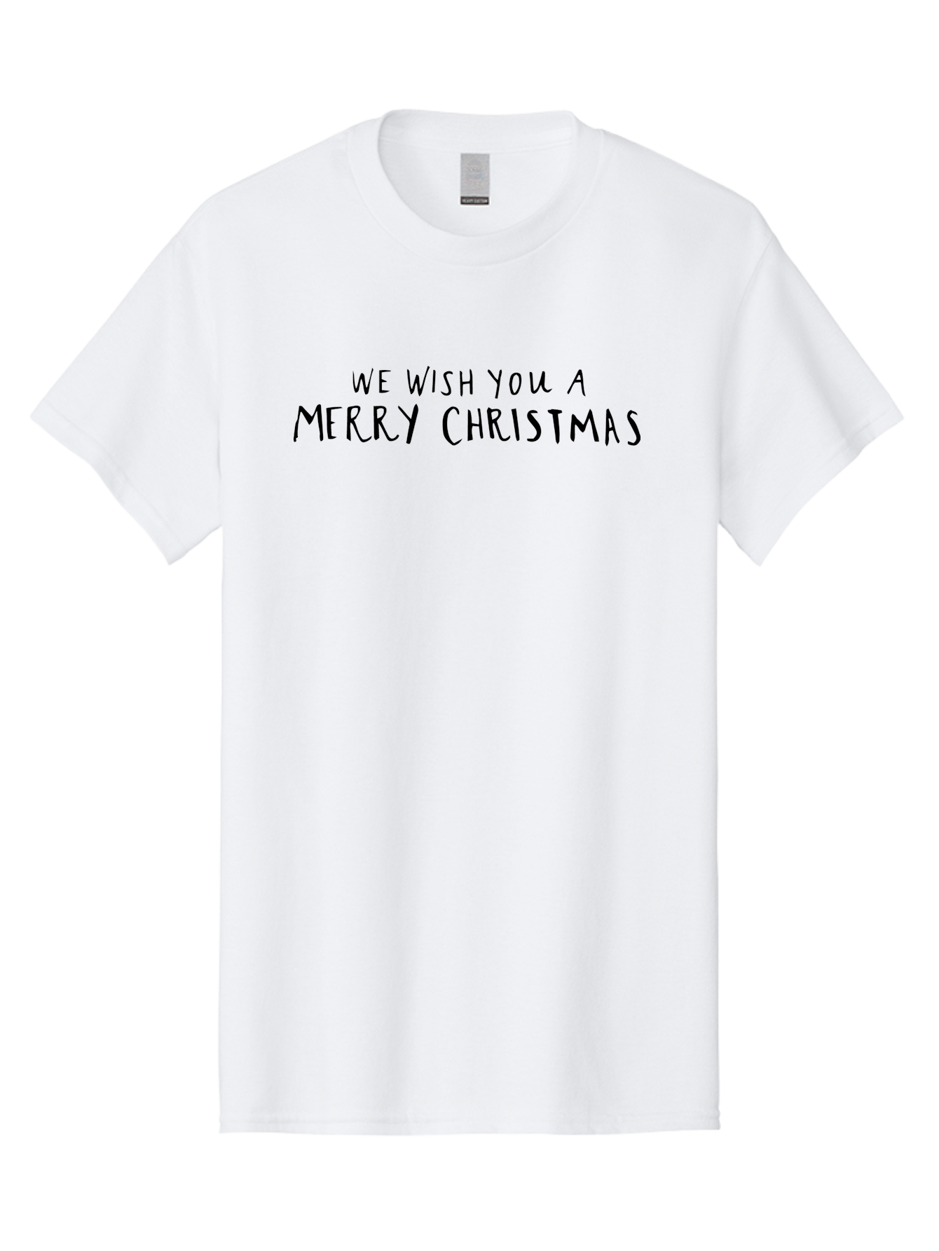 We-Wish-You-A-Merry-Christmas Men'S Graphic Tee, 100% Cotton, Comfortable Casual Summer Wear, Machine Washable, Christmas Wishes, Holiday Message, Festive Season, Joyful Greetings, Seasonal Cheer, We Wish You A Merry Christmas Aab159