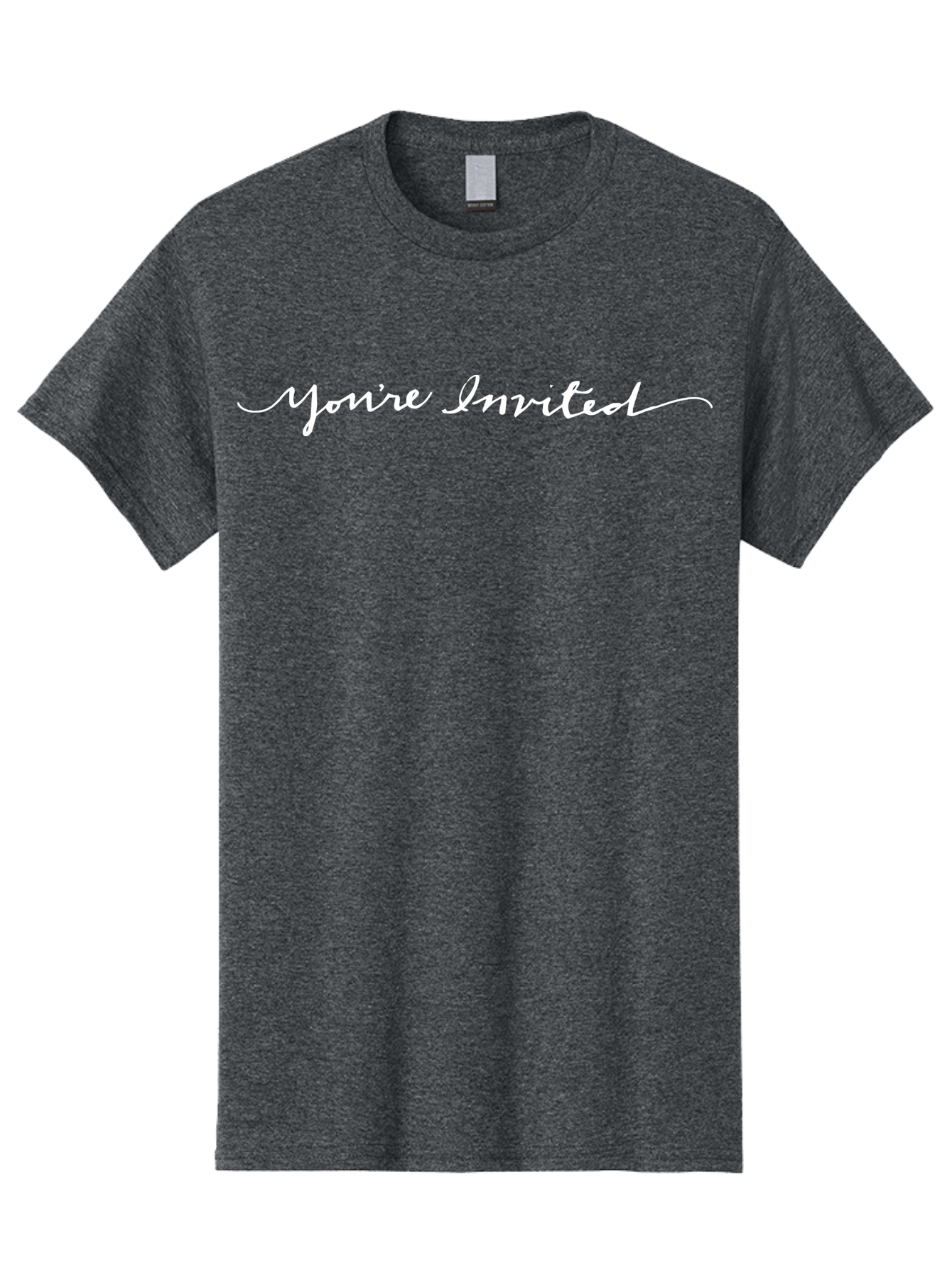 You-Re-Invited-1 Men'S Graphic Tee, 100% Cotton, Comfortable Casual Summer Wear, Machine Washable, Party Invitation, Event Announcement, You'Re Invited Text, Cursive Script, Special Occasion, Celebration Invite, Formal Event Aab188