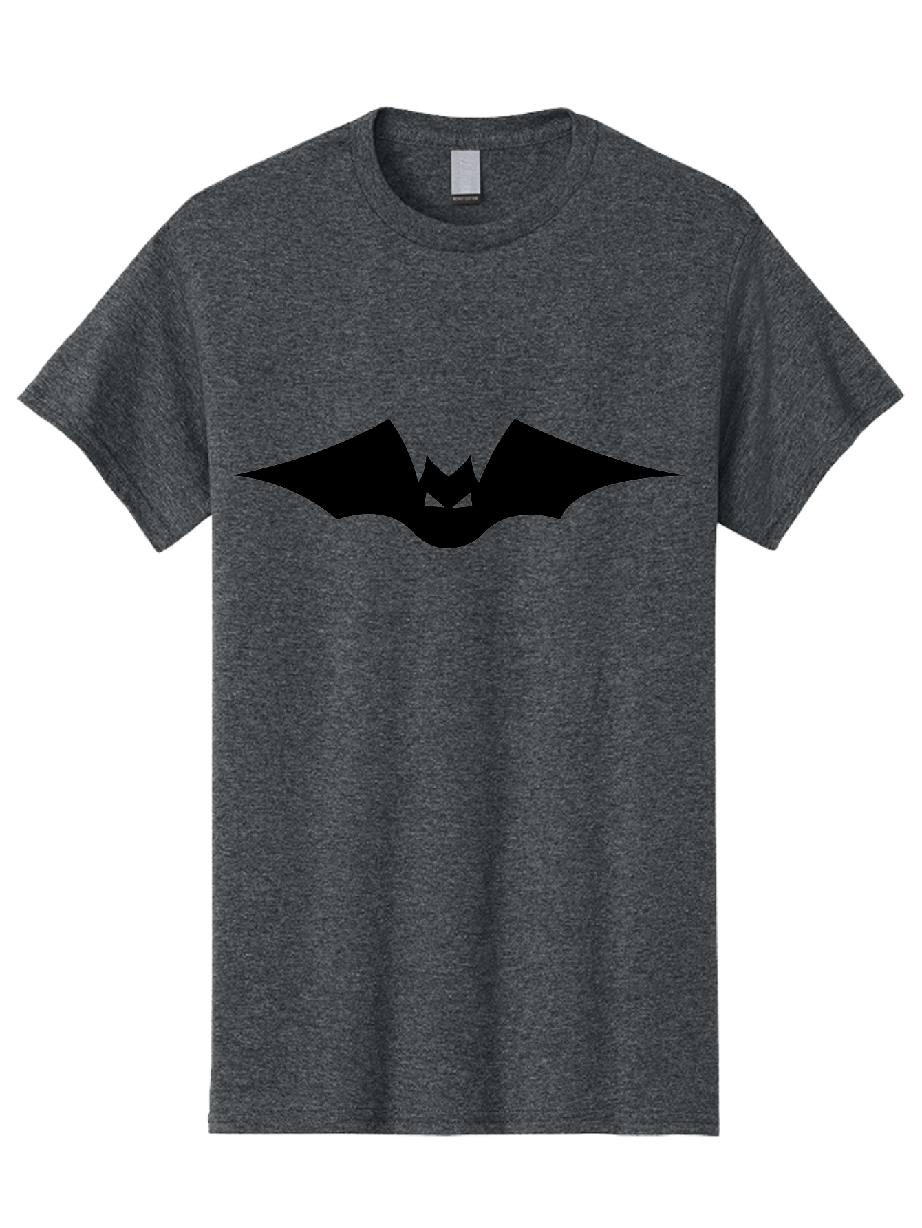 Bat-Icon Men'S Graphic Tee, 100% Cotton, Comfortable Casual Summer Wear, Machine Washable, Black Bat Silhouette, Flying Bat, Bat Wings, Spooky Atmosphere, Halloween Symbol, Gothic Icon, Mysterious Creature Aab191