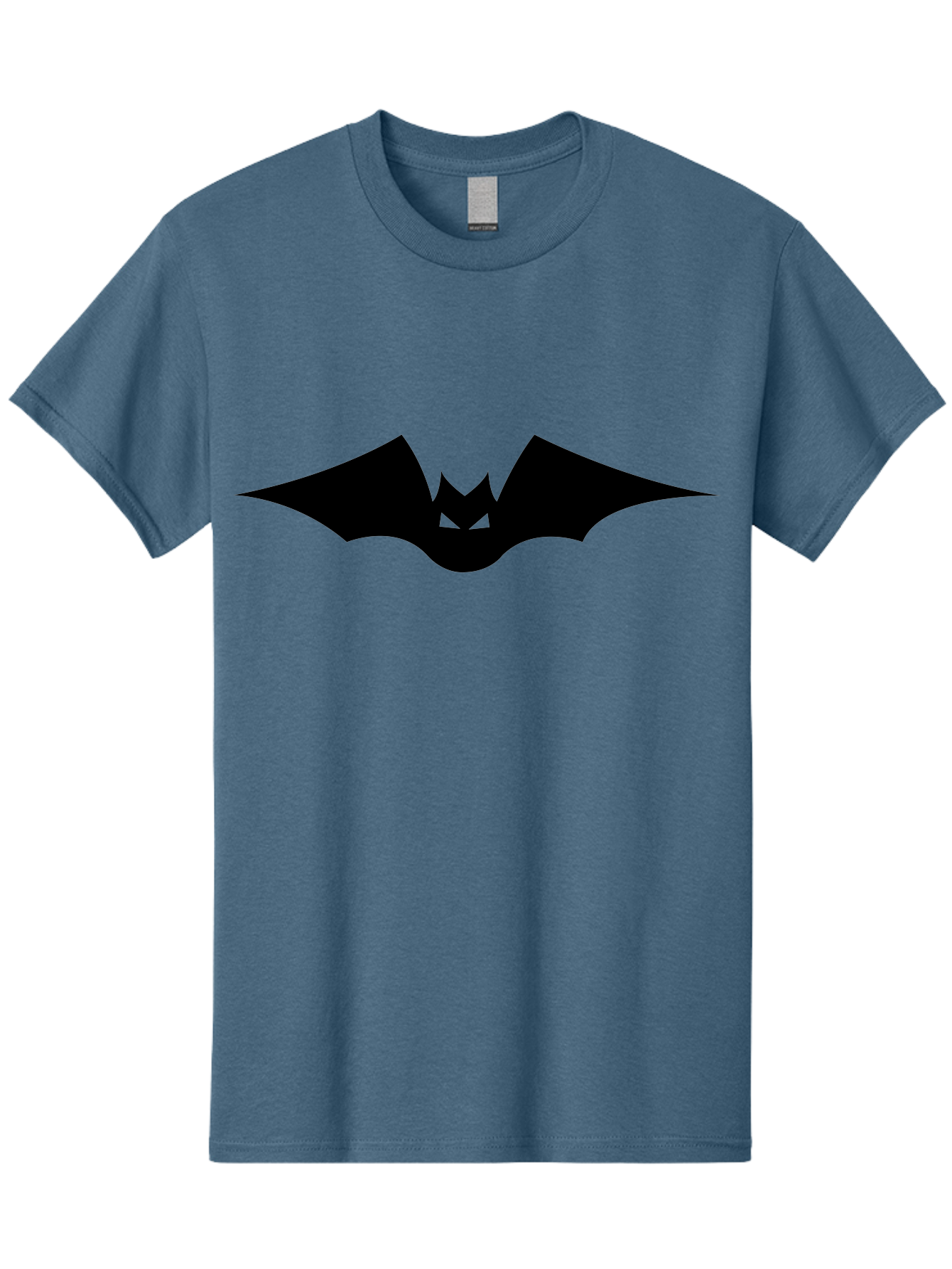 Bat-Icon Men'S Graphic Tee, 100% Cotton, Comfortable Casual Summer Wear, Machine Washable, Black Bat Silhouette, Flying Bat, Bat Wings, Spooky Atmosphere, Halloween Symbol, Gothic Icon, Mysterious Creature Aab191