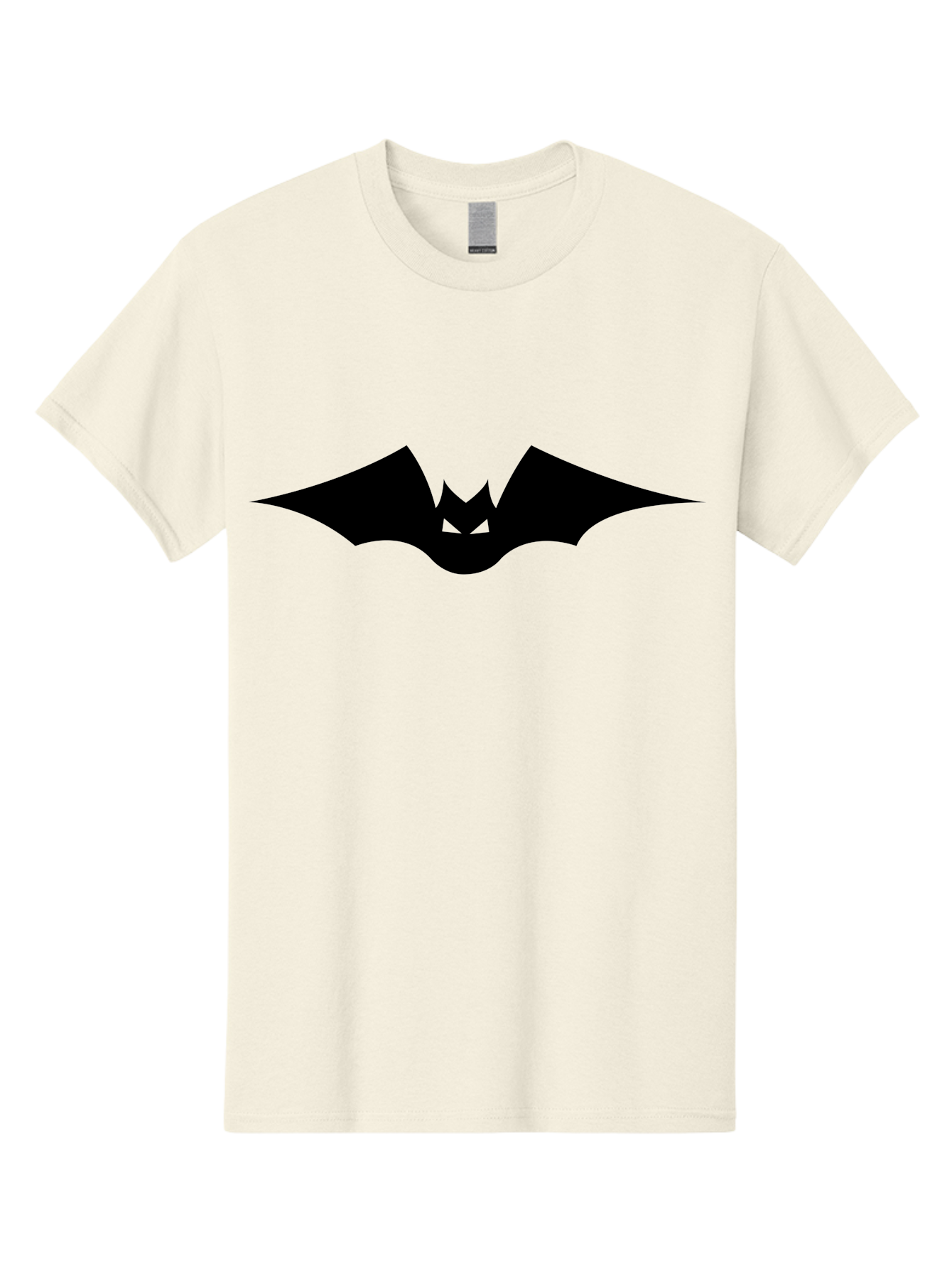 Bat-Icon Men'S Graphic Tee, 100% Cotton, Comfortable Casual Summer Wear, Machine Washable, Black Bat Silhouette, Flying Bat, Bat Wings, Spooky Atmosphere, Halloween Symbol, Gothic Icon, Mysterious Creature Aab191