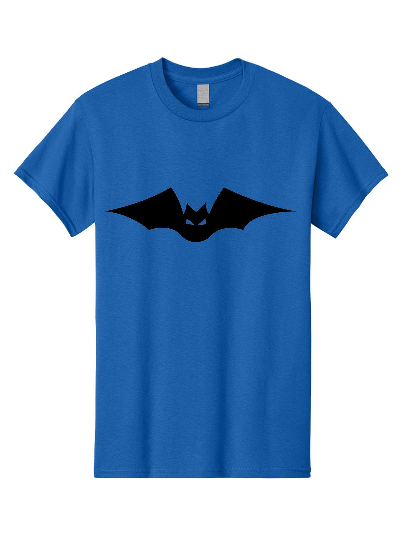 Bat-Icon Men'S Graphic Tee, 100% Cotton, Comfortable Casual Summer Wear, Machine Washable, Black Bat Silhouette, Flying Bat, Bat Wings, Spooky Atmosphere, Halloween Symbol, Gothic Icon, Mysterious Creature Aab191