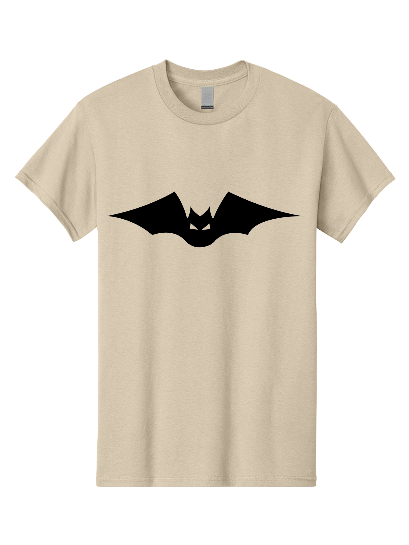 Bat-Icon Men'S Graphic Tee, 100% Cotton, Comfortable Casual Summer Wear, Machine Washable, Black Bat Silhouette, Flying Bat, Bat Wings, Spooky Atmosphere, Halloween Symbol, Gothic Icon, Mysterious Creature Aab191