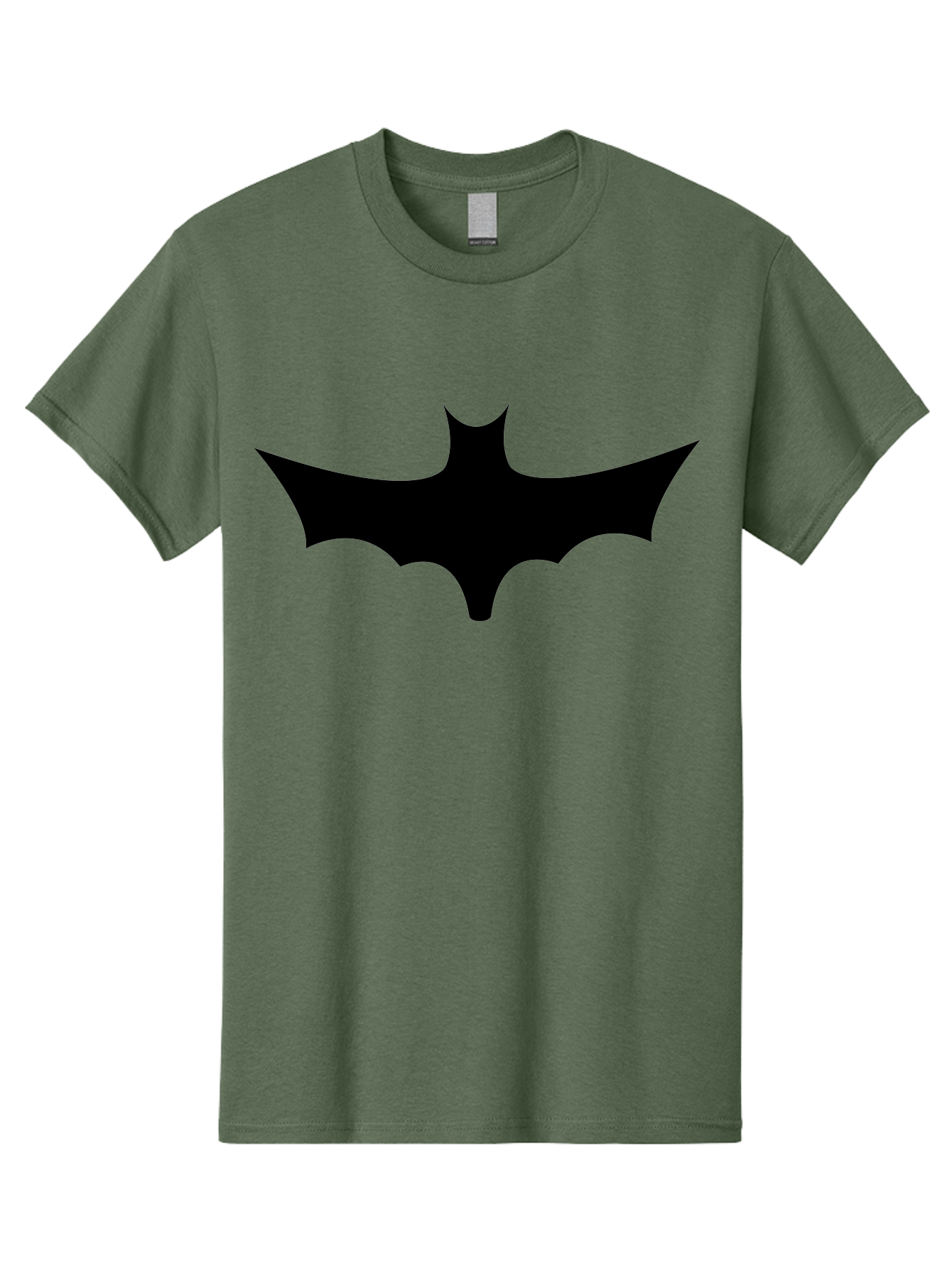 Batman-Logo-1 Men'S Graphic Tee, 100% Cotton, Comfortable Casual Summer Wear, Machine Washable, Batman Symbol, Superhero Logo, Dark Knight Emblem, Gotham City Icon, Comic Book Character, Bat Wings, Black Silhouette, Pop Culture Symbol Aab192