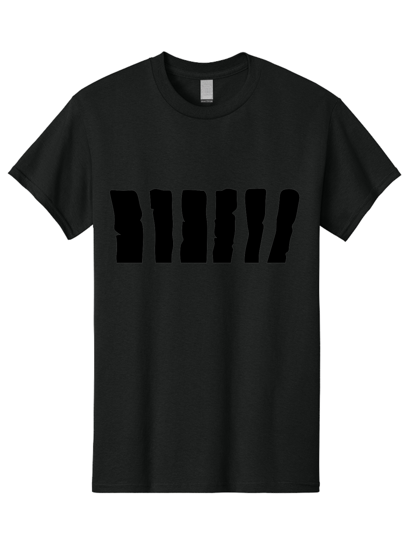 Bimbim Men'S Graphic Tee, 100% Cotton, Comfortable Casual Summer Wear, Machine Washable, Stylized Text, Bold Font, Black Letters, Modern Design, Graphic Element, Abstract Typography, Sleek Aesthetic Aab199