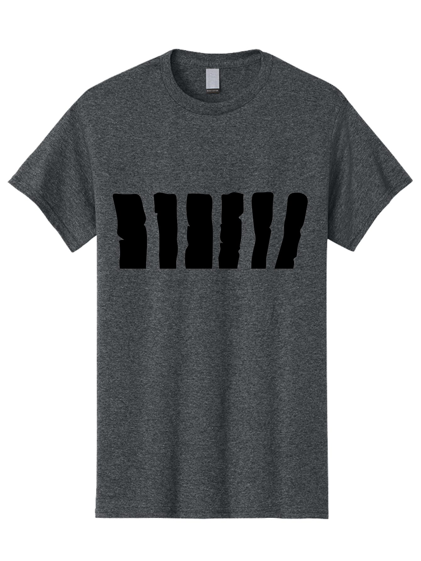 Bimbim Men'S Graphic Tee, 100% Cotton, Comfortable Casual Summer Wear, Machine Washable, Stylized Text, Bold Font, Black Letters, Modern Design, Graphic Element, Abstract Typography, Sleek Aesthetic Aab199