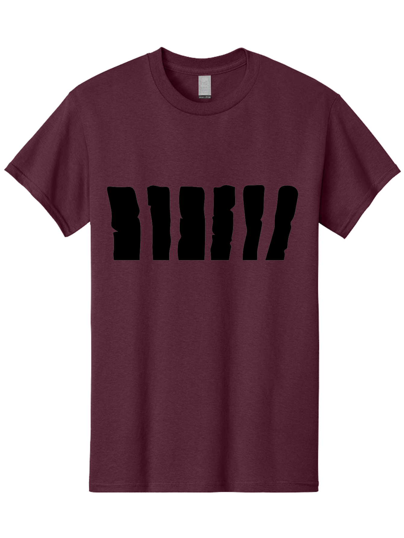 Bimbim Men'S Graphic Tee, 100% Cotton, Comfortable Casual Summer Wear, Machine Washable, Stylized Text, Bold Font, Black Letters, Modern Design, Graphic Element, Abstract Typography, Sleek Aesthetic Aab199