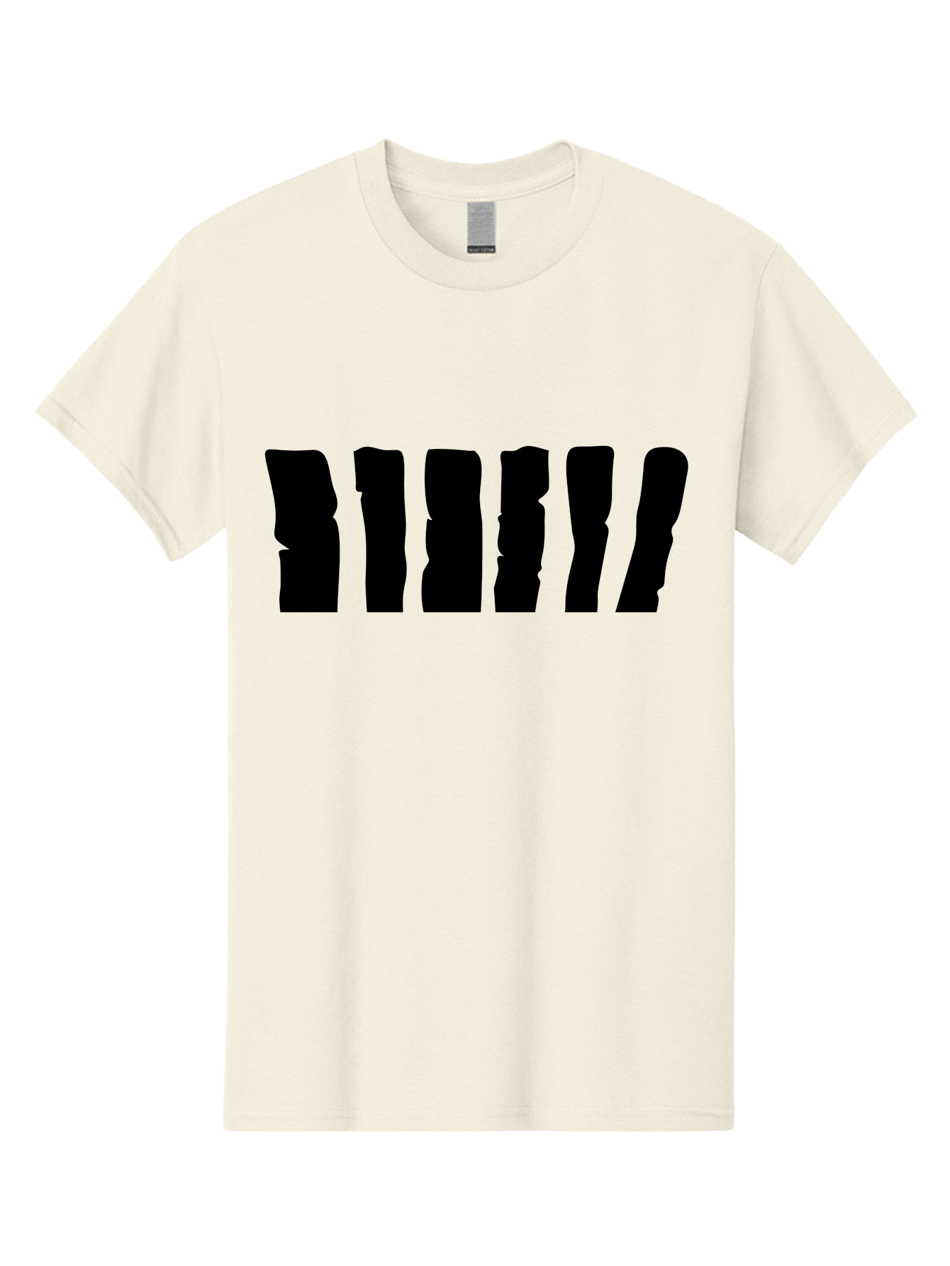 Bimbim Men'S Graphic Tee, 100% Cotton, Comfortable Casual Summer Wear, Machine Washable, Stylized Text, Bold Font, Black Letters, Modern Design, Graphic Element, Abstract Typography, Sleek Aesthetic Aab199