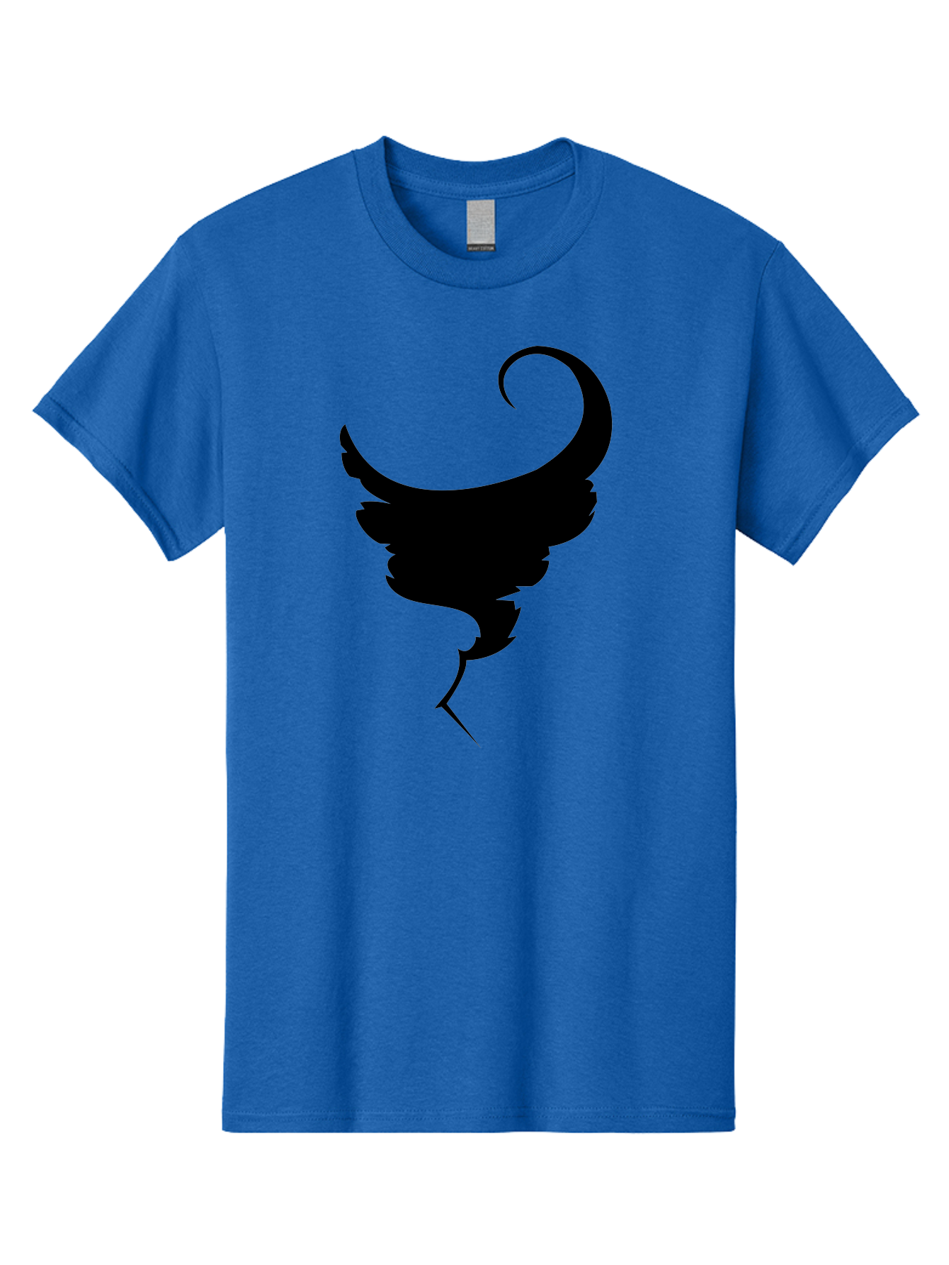 Black-Feather-Silhouette Men'S Graphic Tee, 100% Cotton, Comfortable Casual Summer Wear, Machine Washable, Feather Icon, Black Silhouette, Majestic Wing, Elegant Design, Symbolic Imagery, Minimalist Art, Stylized Feather, Modern Graphic Aab206