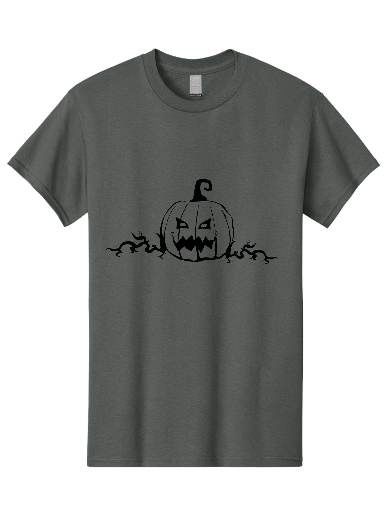 Jack-O-Lantern-2 Men'S Graphic Tee, 100% Cotton, Comfortable Casual Summer Wear, Machine Washable, Halloween Pumpkin, Jack O'Lantern, Spooky Atmosphere, Autumn Decorations, Halloween Theme, Scary Faces, Festive Design Aab229