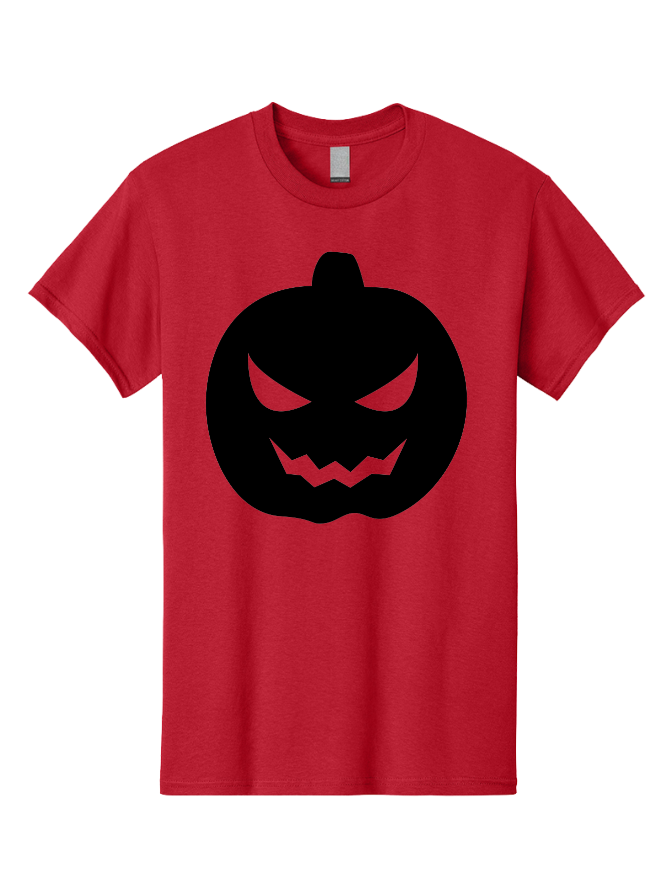Jack-O-Lantern Men'S Graphic Tee, 100% Cotton, Comfortable Casual Summer Wear, Machine Washable, Halloween Pumpkin, Jack O Lantern, Spooky Face, Glowing Eyes, Menacing Grin, Autumn Decor, Fall Festival, Holiday Symbol, Scary Pumpkin, Aab230