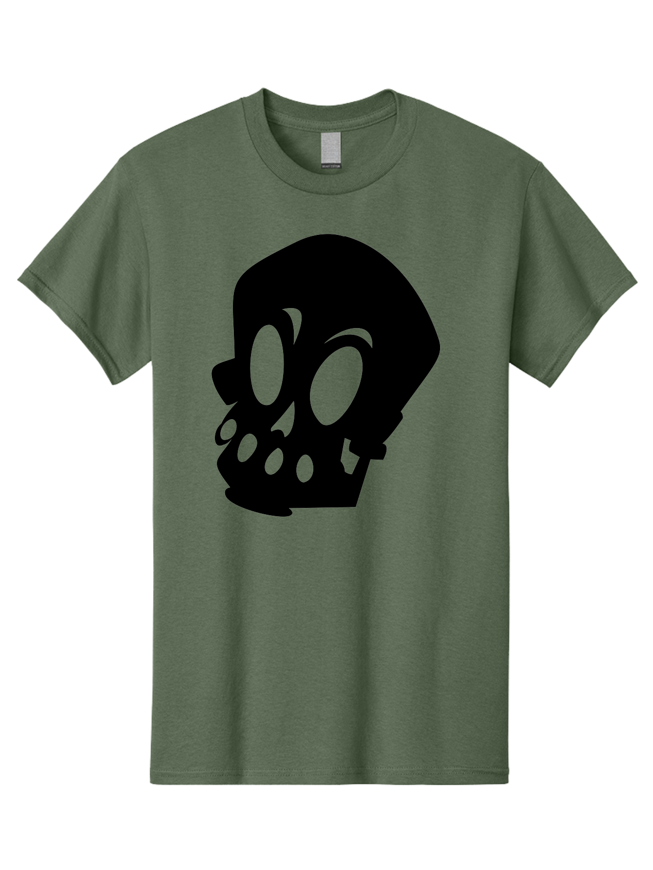 Skull Men'S Graphic Tee, 100% Cotton, Comfortable Casual Summer Wear, Machine Washable, Human Skull, Death Symbol, Gothic Icon, Spooky Emblem, Dark Imagery, Skull Illustration, Goth Culture, Halloween Symbol, Skull Art Aab233