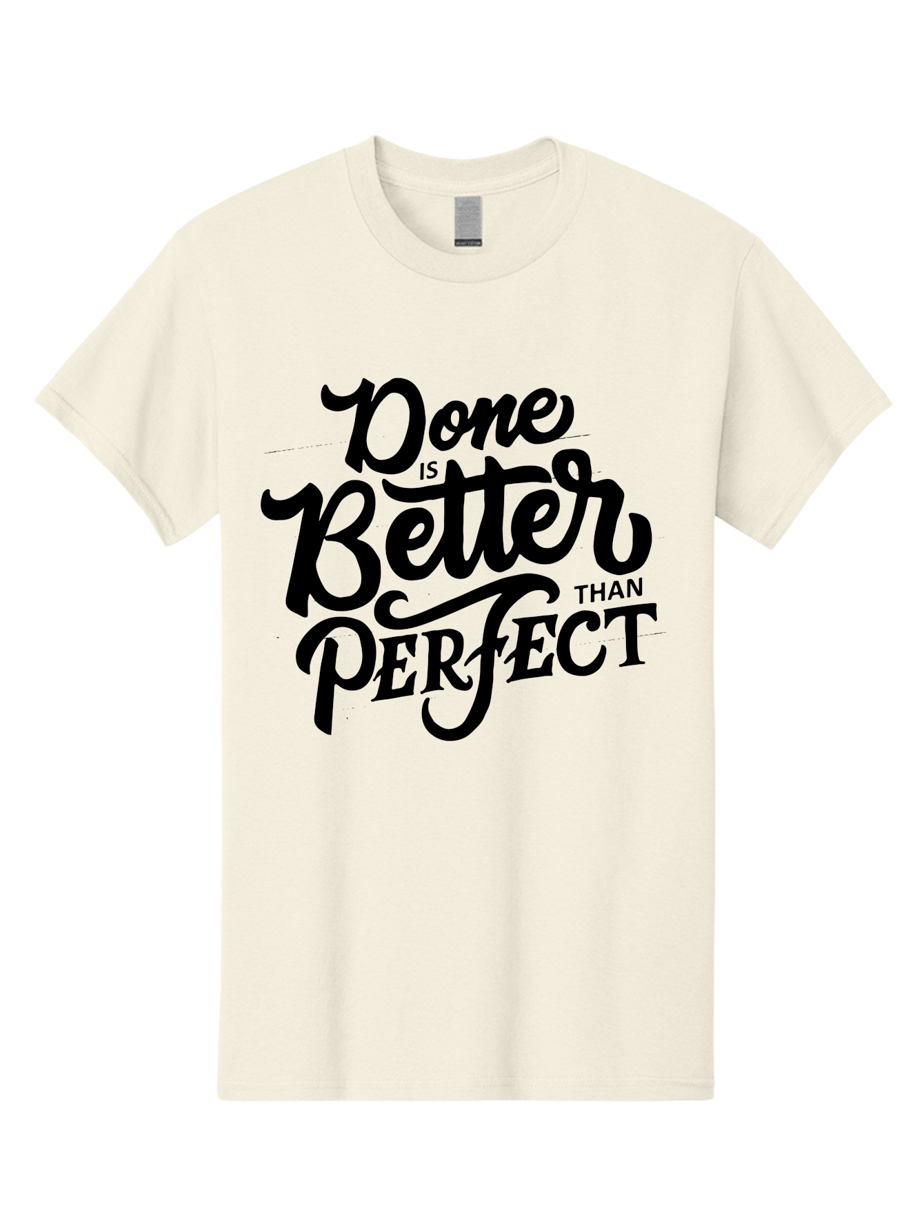 Done-Is-Better-Than-Perfect Men'S Graphic Tee, 100% Cotton, Comfortable Casual Summer Wear, Machine Washable, Motivational Quote, Productivity, Success, Inspiration, Done Is Better Than Perfect, Business, Creativity, Productivity Tips, Aab246