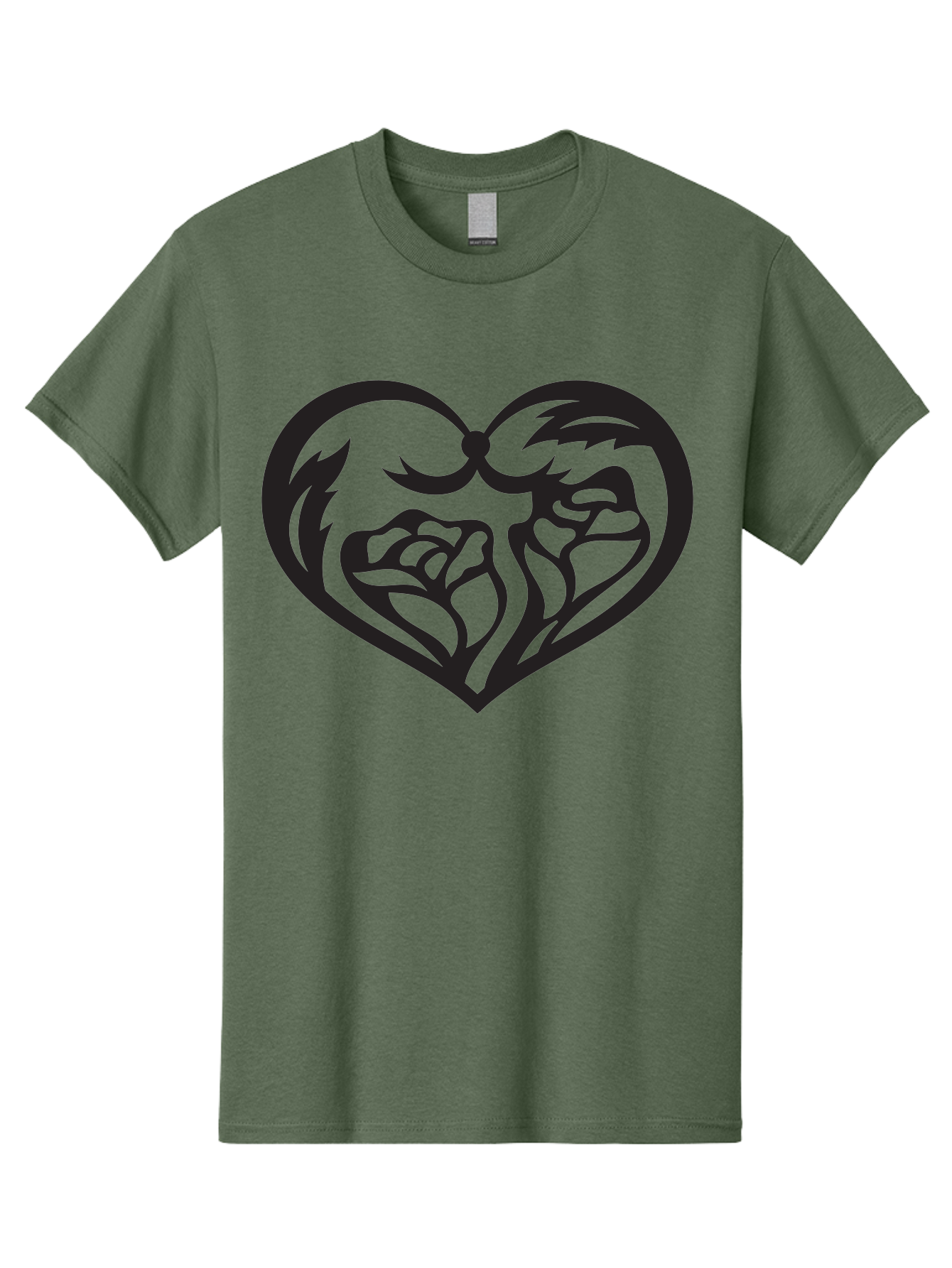 Clenched-Fists-Heart Men'S Graphic Tee, 100% Cotton, Comfortable Casual Summer Wear, Machine Washable, Clenched Fists, Heart Symbol, Strength, Power Symbol, Boxing Gloves, Aggression, Boxing Inspiration, Heart Art, Fist Bump Symbol, Aab260