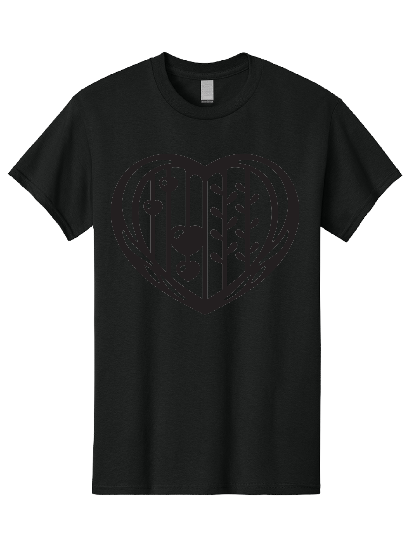 Mobile-Cage-Heart Men'S Graphic Tee, 100% Cotton, Comfortable Casual Summer Wear, Machine Washable, Heart-Shaped Cage, Bird Trapped, Love Symbol, Restricted Freedom, Emotional Confinement, Symbol Of Love, Heart, Birdcage Aab295