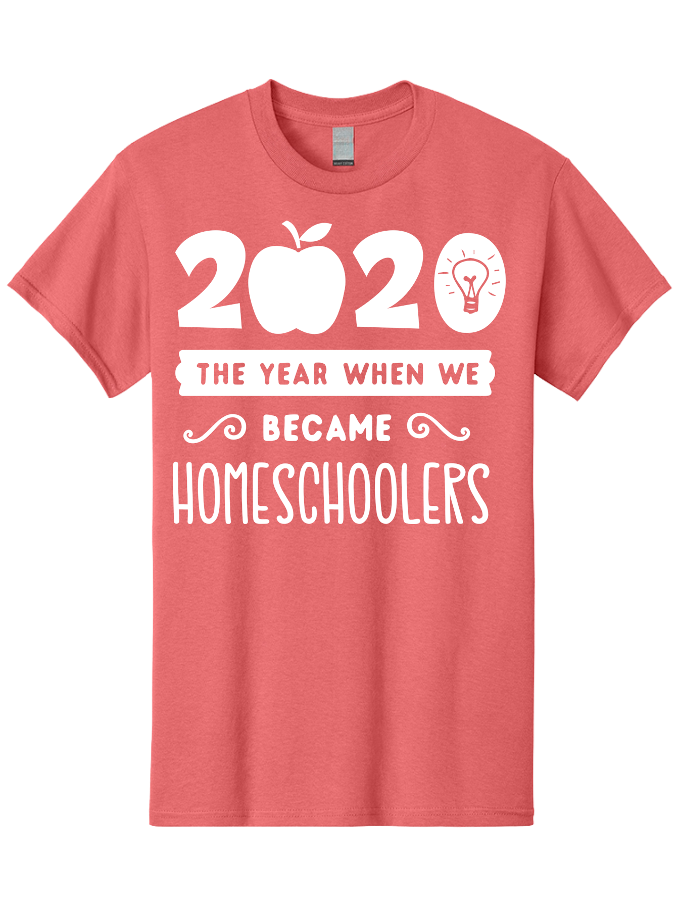 2020-The-Year-When-We-Became-Homeschoolers-1 Men'S Graphic Tee, 100% Cotton, Comfortable Casual Summer Wear, Machine Washable, Homeschooling, Online Learning, Covid-19, 2020, Education, Homeschoolers, Alternative Schooling, Home Education, Aab309