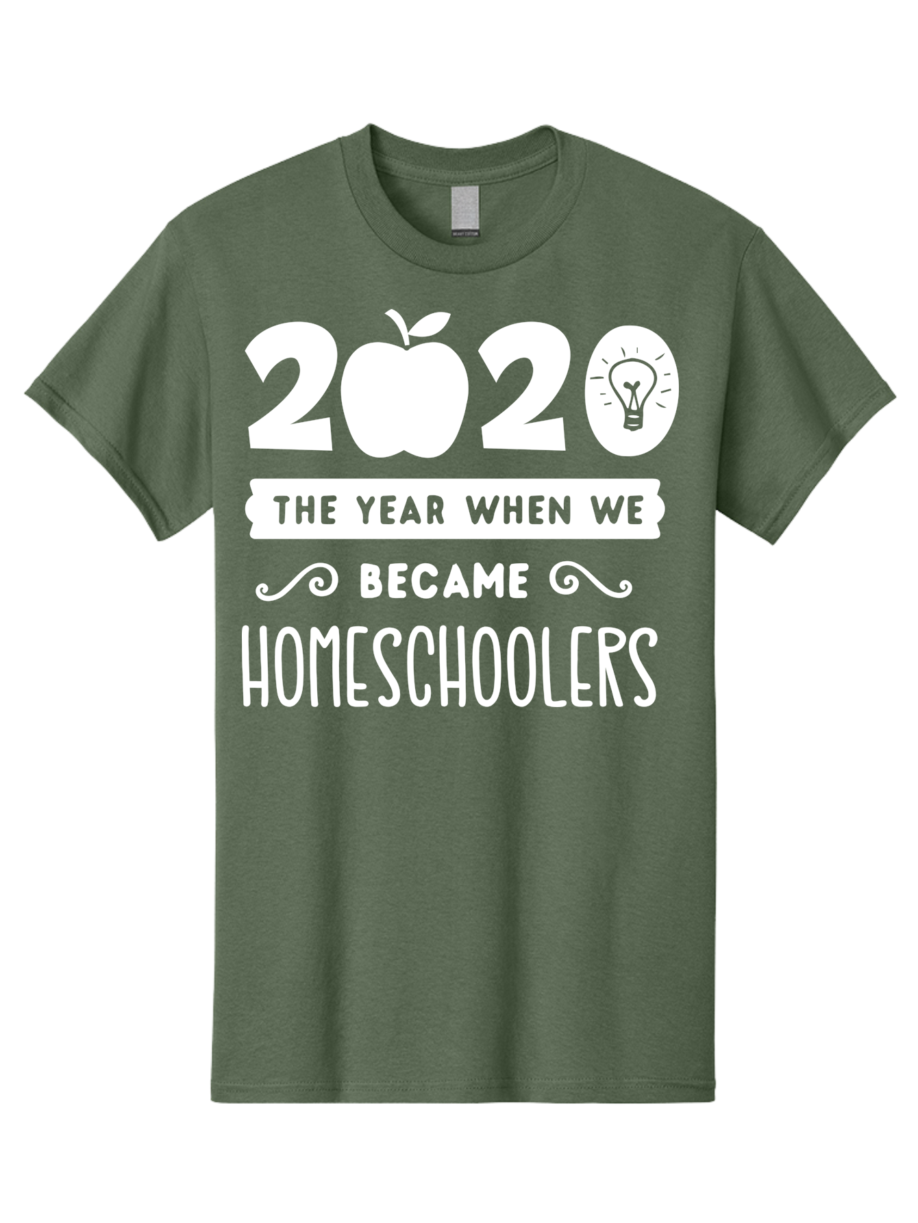2020-The-Year-When-We-Became-Homeschoolers-1 Men'S Graphic Tee, 100% Cotton, Comfortable Casual Summer Wear, Machine Washable, Homeschooling, Online Learning, Covid-19, 2020, Education, Homeschoolers, Alternative Schooling, Home Education, Aab309