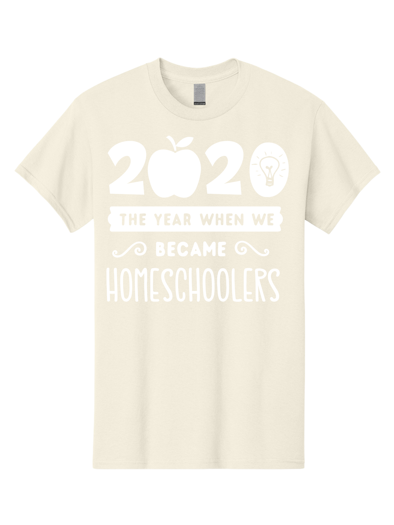 2020-The-Year-When-We-Became-Homeschoolers-1 Men'S Graphic Tee, 100% Cotton, Comfortable Casual Summer Wear, Machine Washable, Homeschooling, Online Learning, Covid-19, 2020, Education, Homeschoolers, Alternative Schooling, Home Education, Aab309
