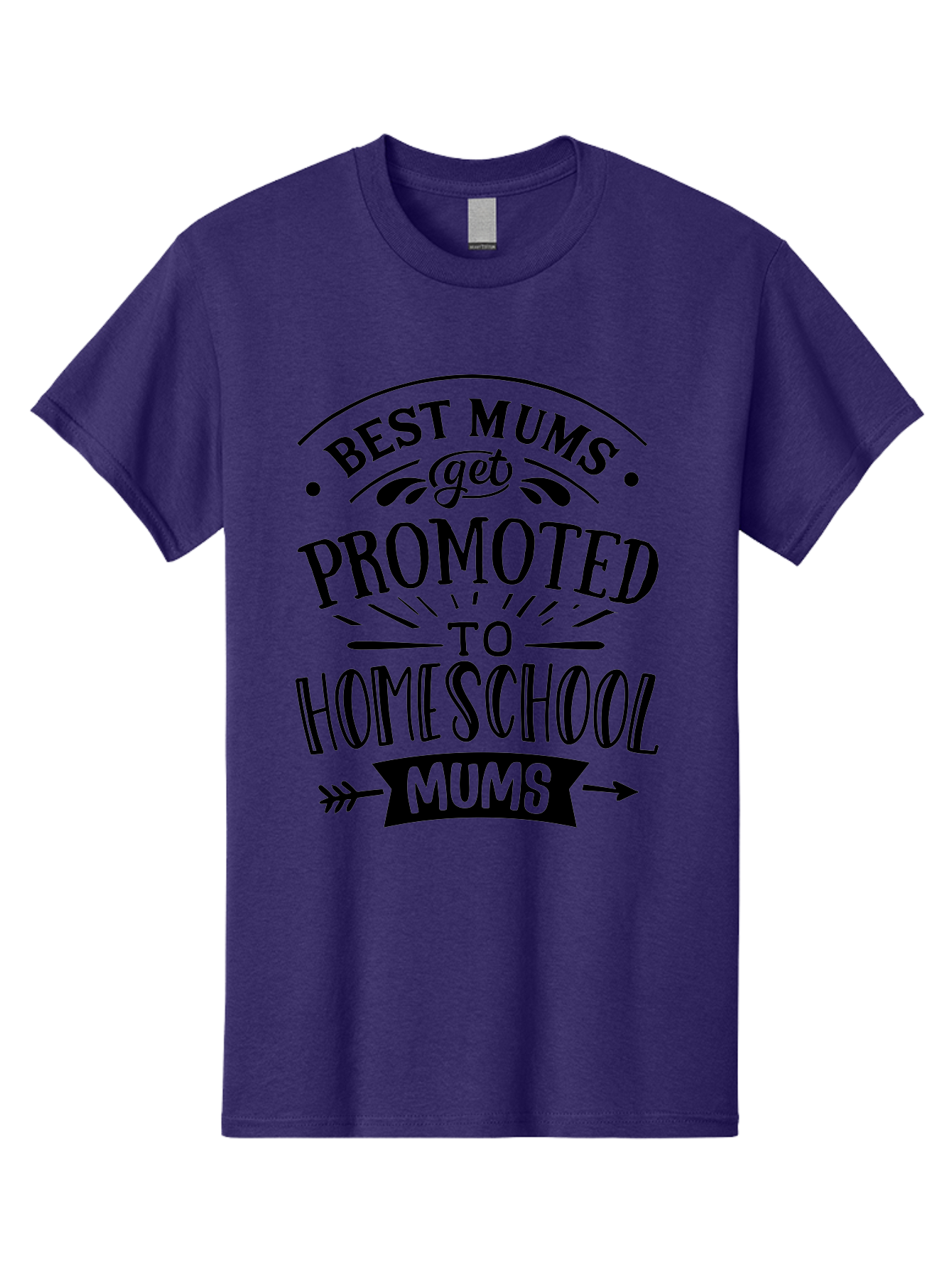 Best-Mums-Get-Promoted Men'S Graphic Tee, 100% Cotton, Comfortable Casual Summer Wear, Machine Washable, Homeschooling Moms, Parenting Quotes, Homeschool Mom Quotes, Funny Mom Quotes, Mom Appreciation, Motherhood, Homeschooling, Aab323