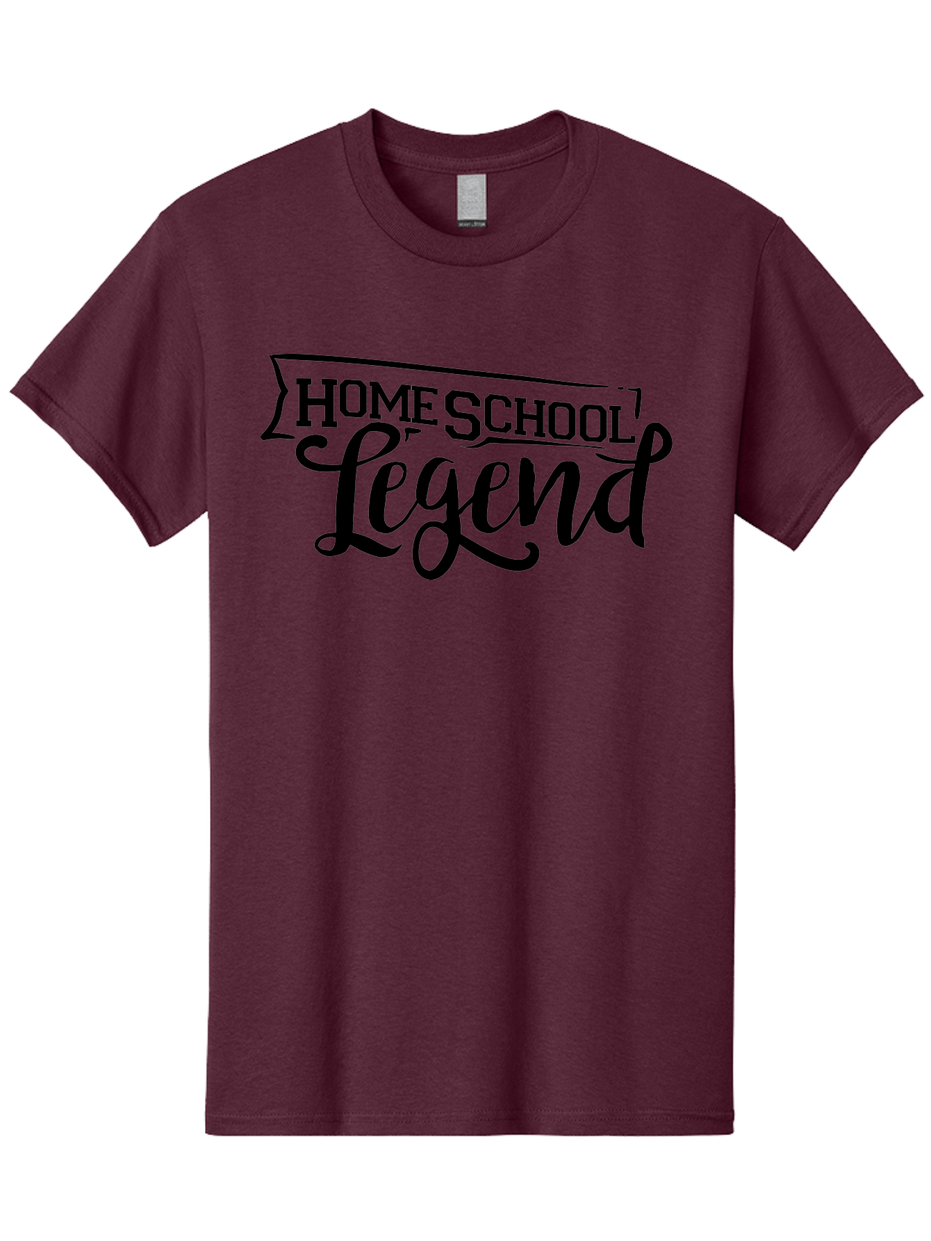 Home-School-Legend Men'S Graphic Tee, 100% Cotton, Comfortable Casual Summer Wear, Machine Washable, Home School Legend, Homeschooling, Personalized Learning, Custom Education, Educational Excellence, Homeschool Pride Aab332