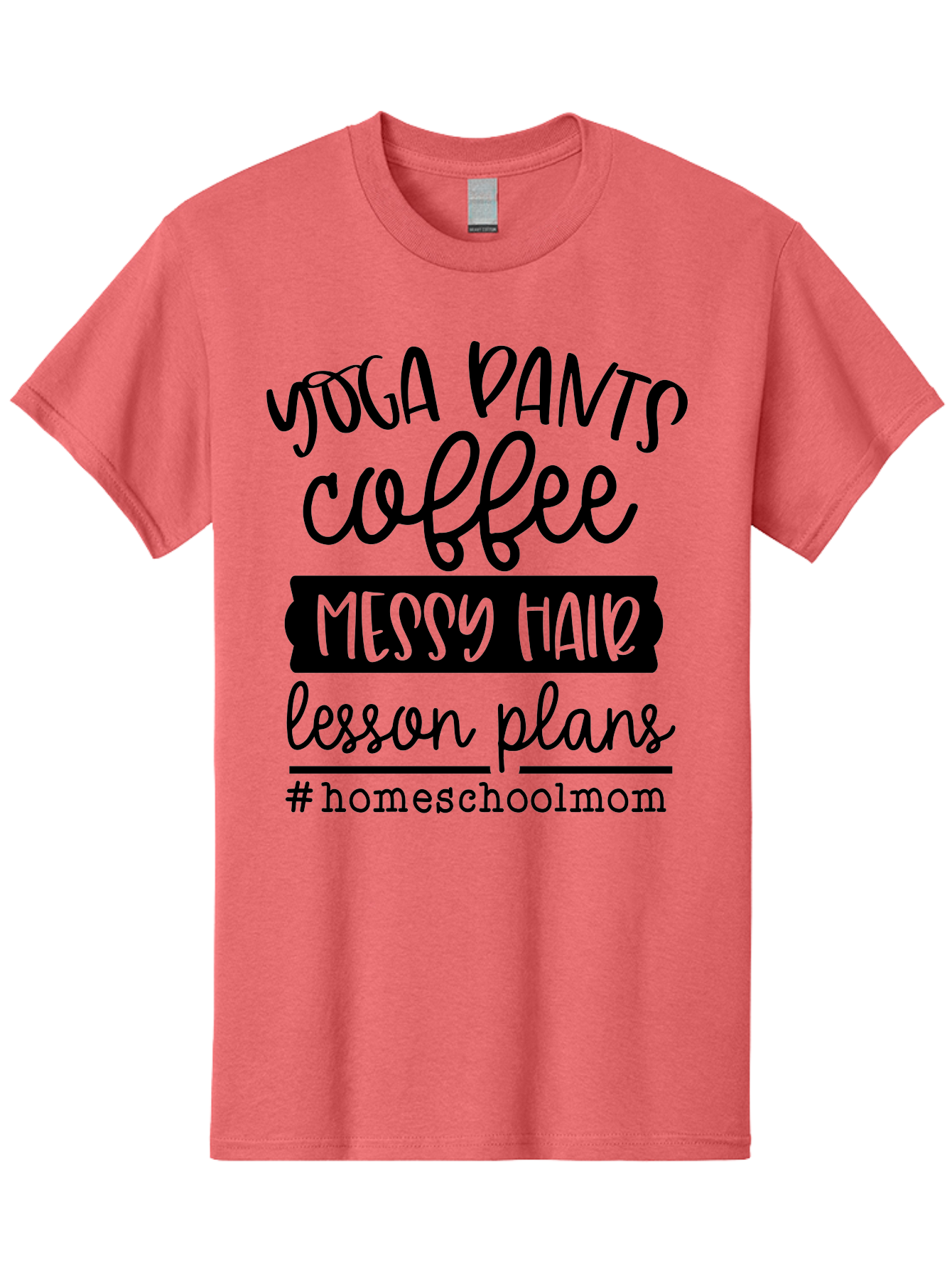 Homeschool-Mom-1 Men'S Graphic Tee, 100% Cotton, Comfortable Casual Summer Wear, Machine Washable, Homeschool Mom, Yoga Pants, Coffee, Messy Hair, Lesson Plans, Homeschooling, Parenting, Mom Life, Everyday Struggles, Relaxed Mom, Casual Style Aab368