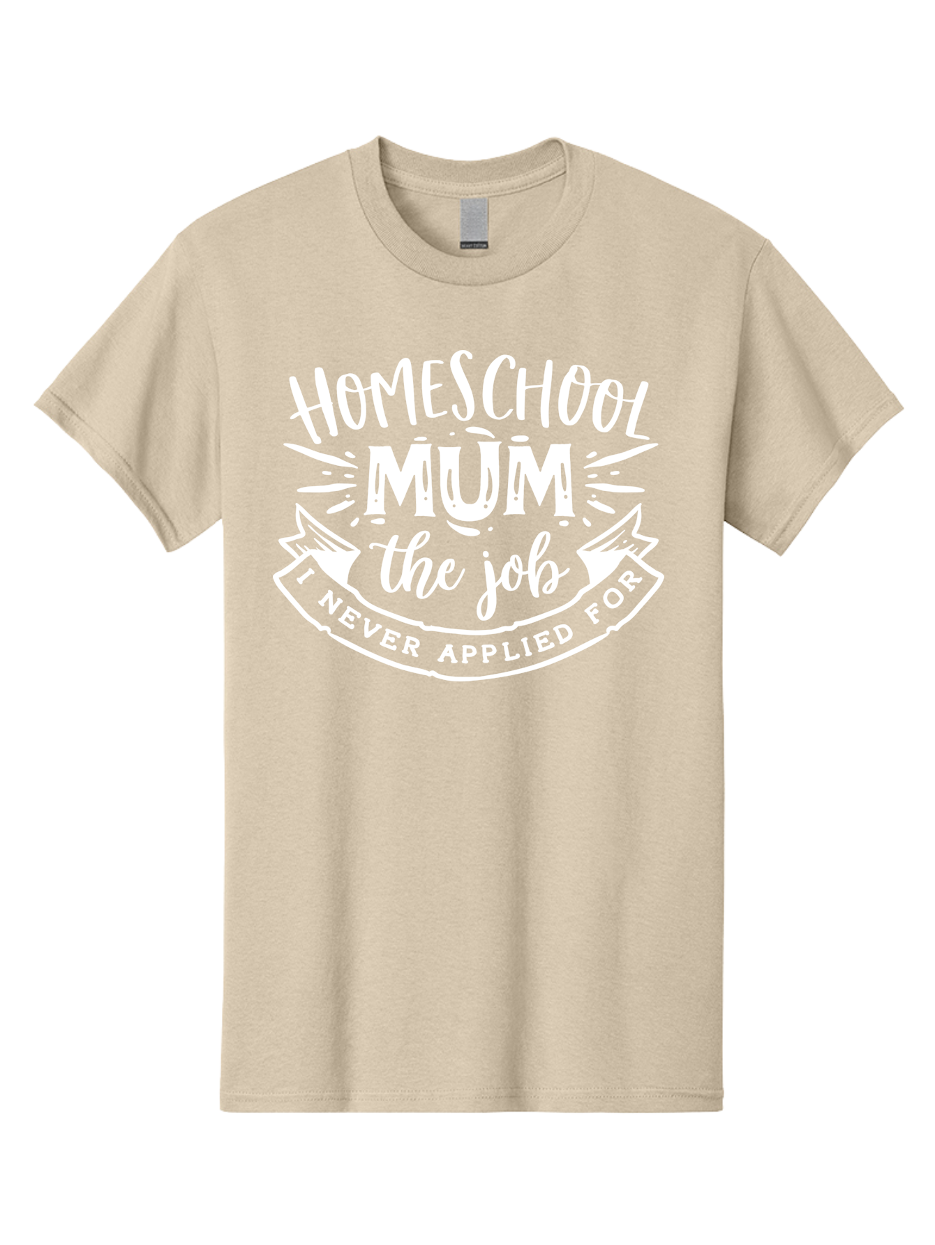 Homeschool-Mum-The-Job Men'S Graphic Tee, 100% Cotton, Comfortable Casual Summer Wear, Machine Washable, Homeschool Mom, Funny Quote, Humorous Design, Parenting Humor, Mom Life, Homeschooling, Parenting Quote, Mom Joke, Humorous Quote, Aab398