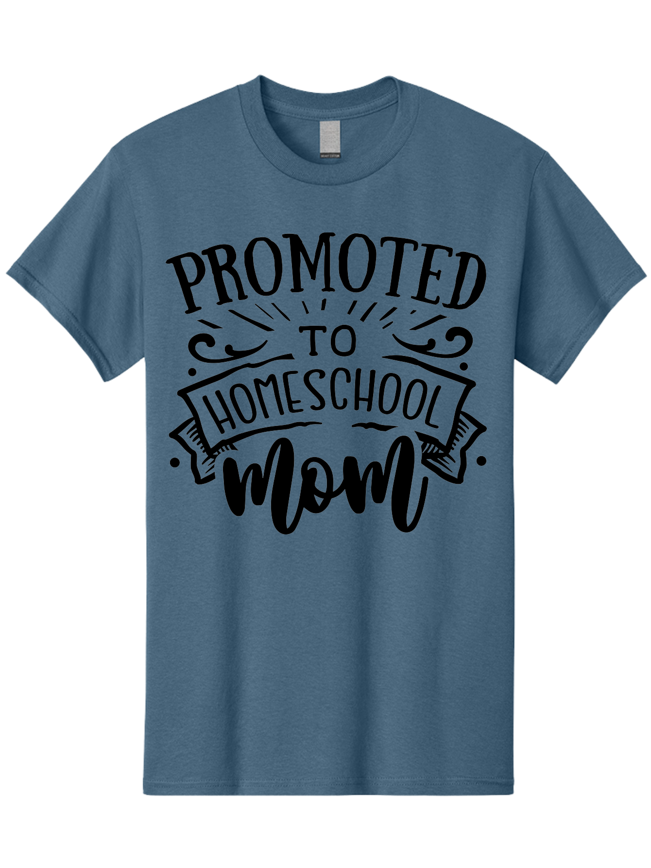 Promoted-To-Homeschool-Mom-1 Men'S Graphic Tee, 100% Cotton, Comfortable Casual Summer Wear, Machine Washable, Homeschool Mom, Parenting Journey, Motherhood Goals, Homeschooling, Mom Life, Parenting Tips, Family Bonding, Education At Home Aab417