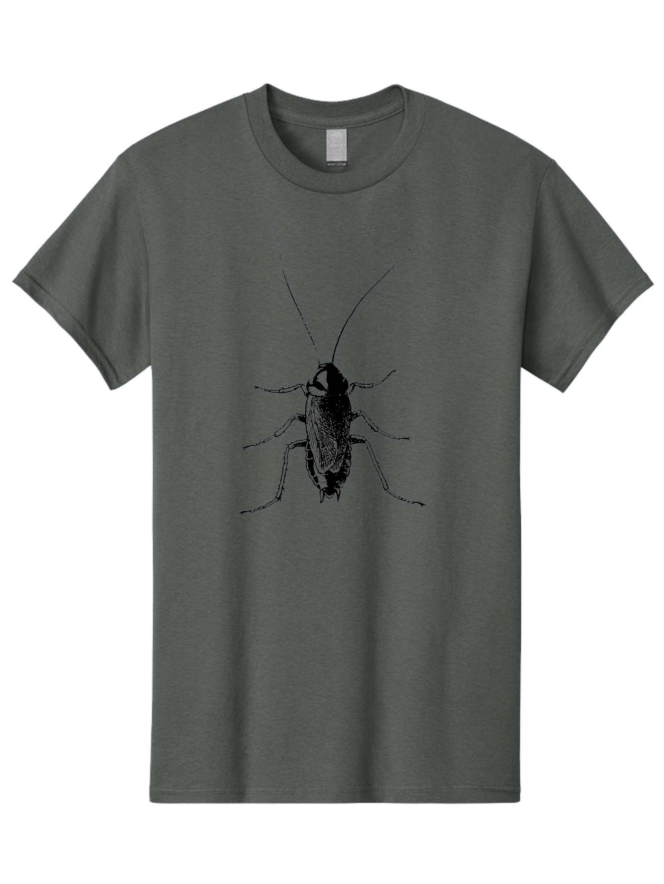 Cricket Men'S Graphic Tee, 100% Cotton, Comfortable Casual Summer Wear, Machine Washable, Black Cricket Illustration, Insect Art, Detailed Drawing, Entomology, Bug Graphics, Vector Image, Insect Silhouette Aab526